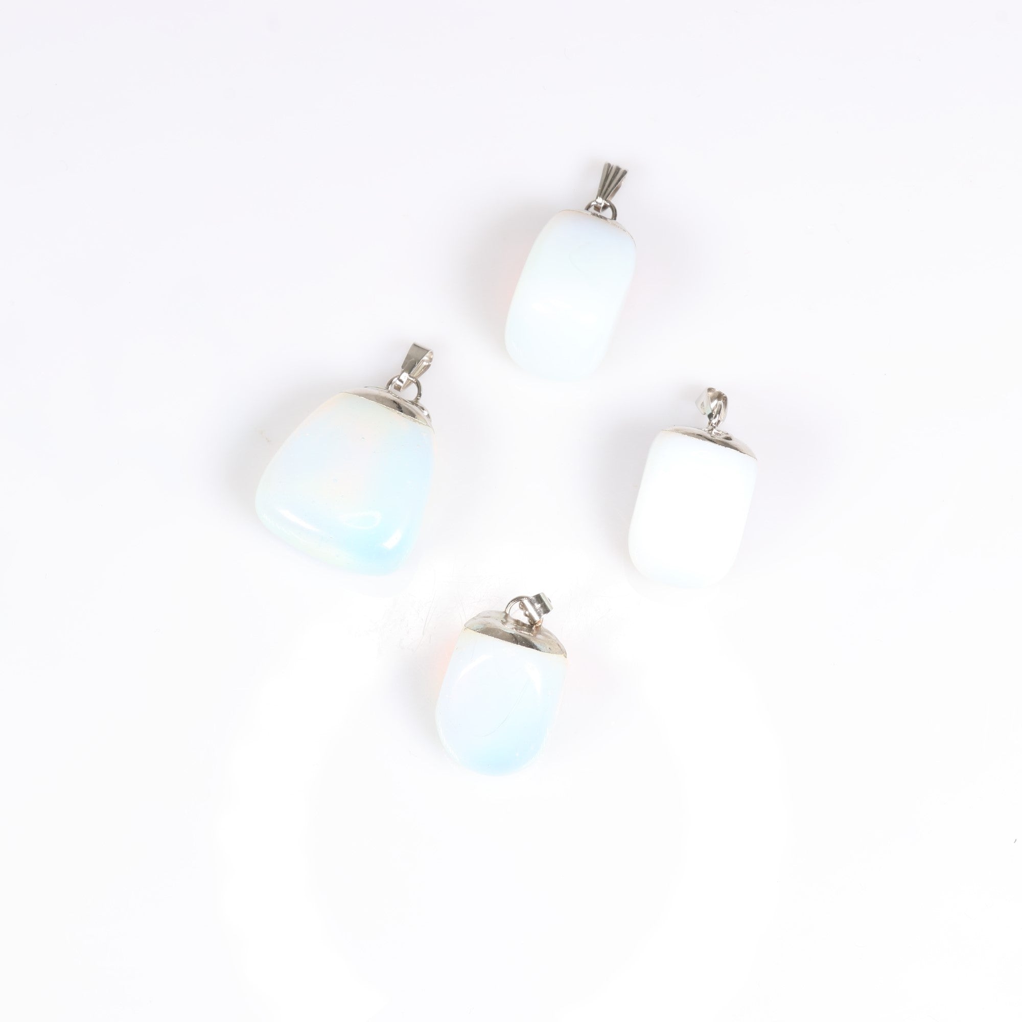 Opalite Mixed Shape Pendants, 0.70" x 1.15" Inch, 5 Pieces in a Pack, #026