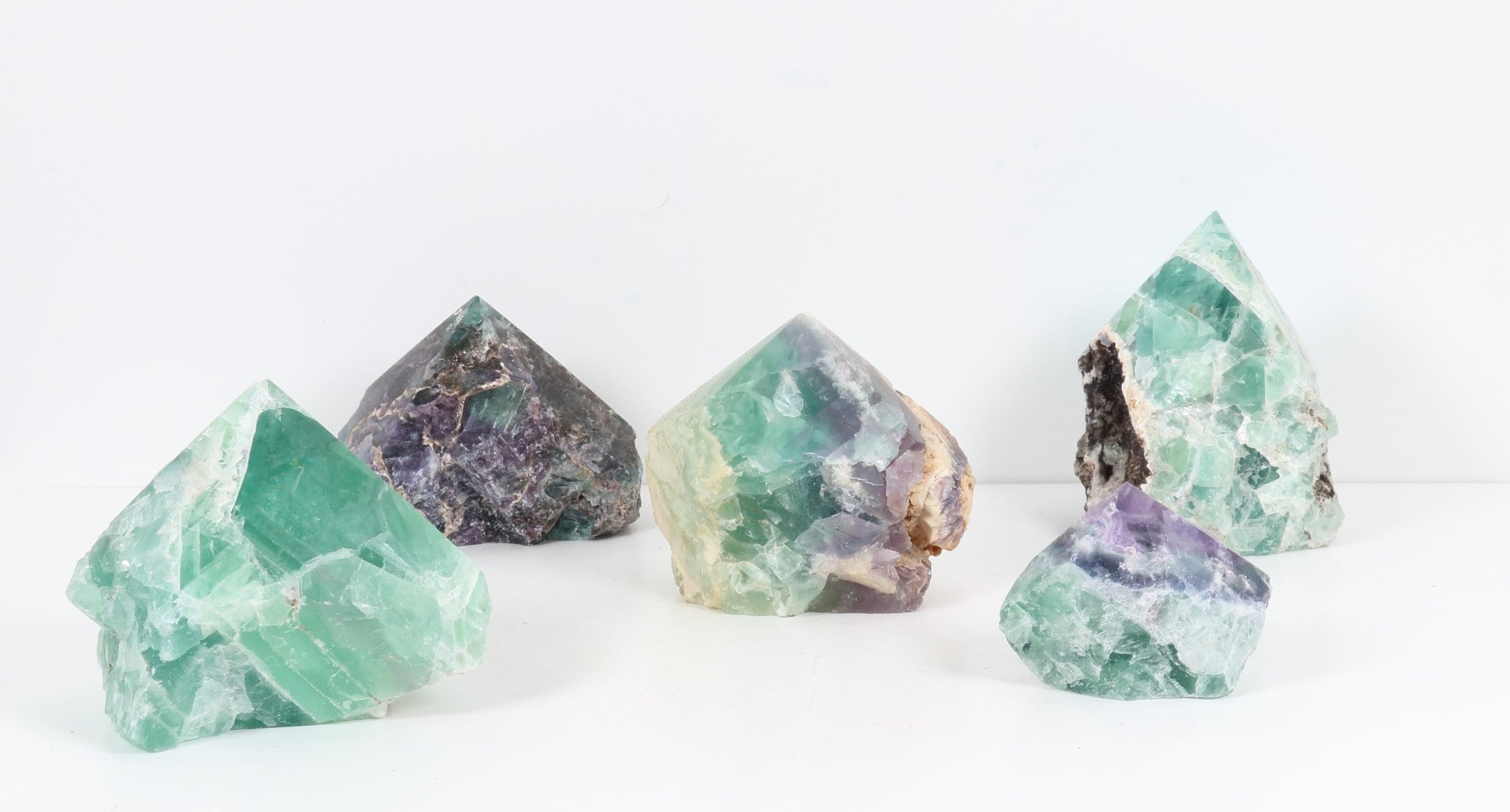 Fluorite Power Point, 3"-4" Inch, 200-400gr Each, 1 Piece