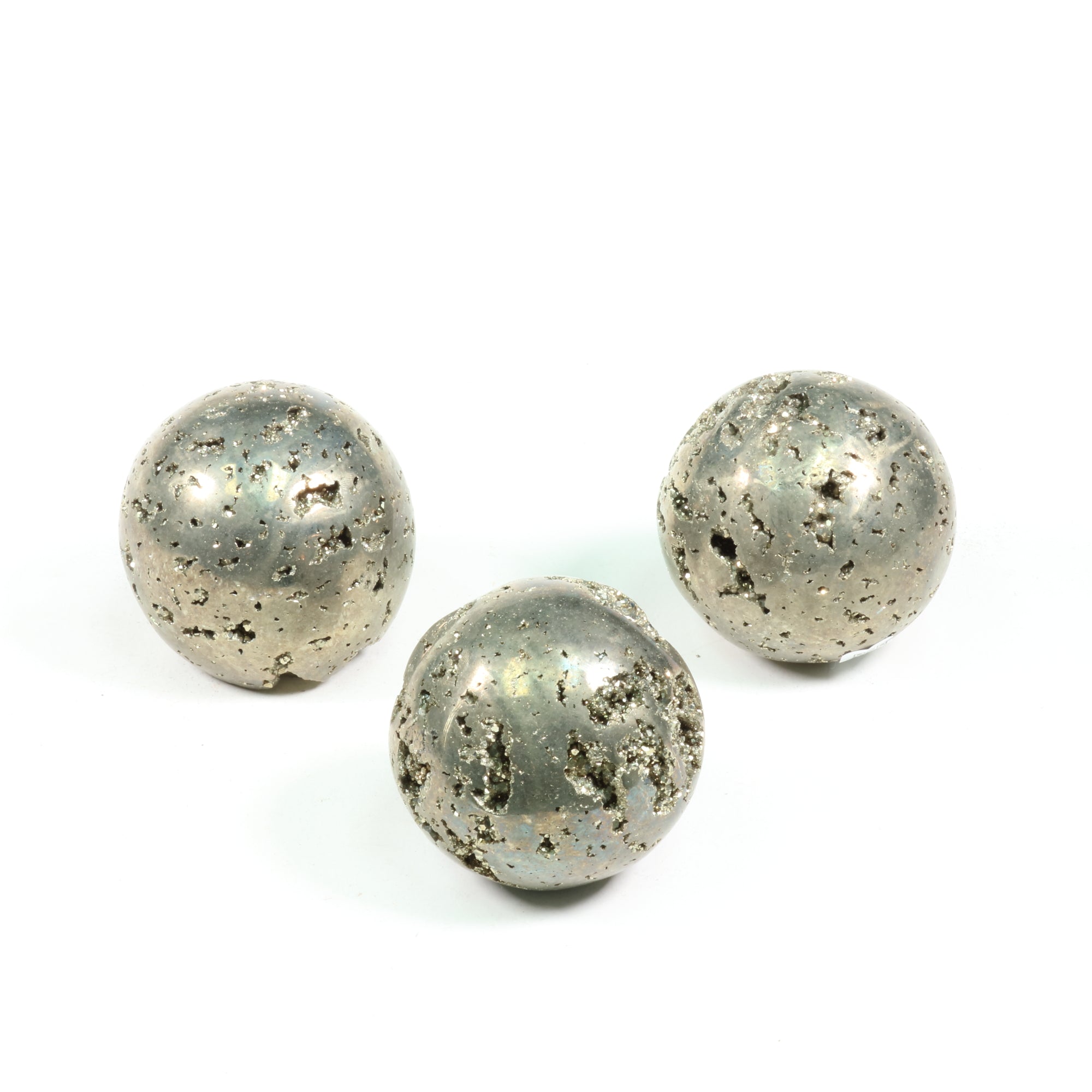 Pyrite Sphere Shaped, ~3" Inch, 300-400 gr, 1 Piece  #005