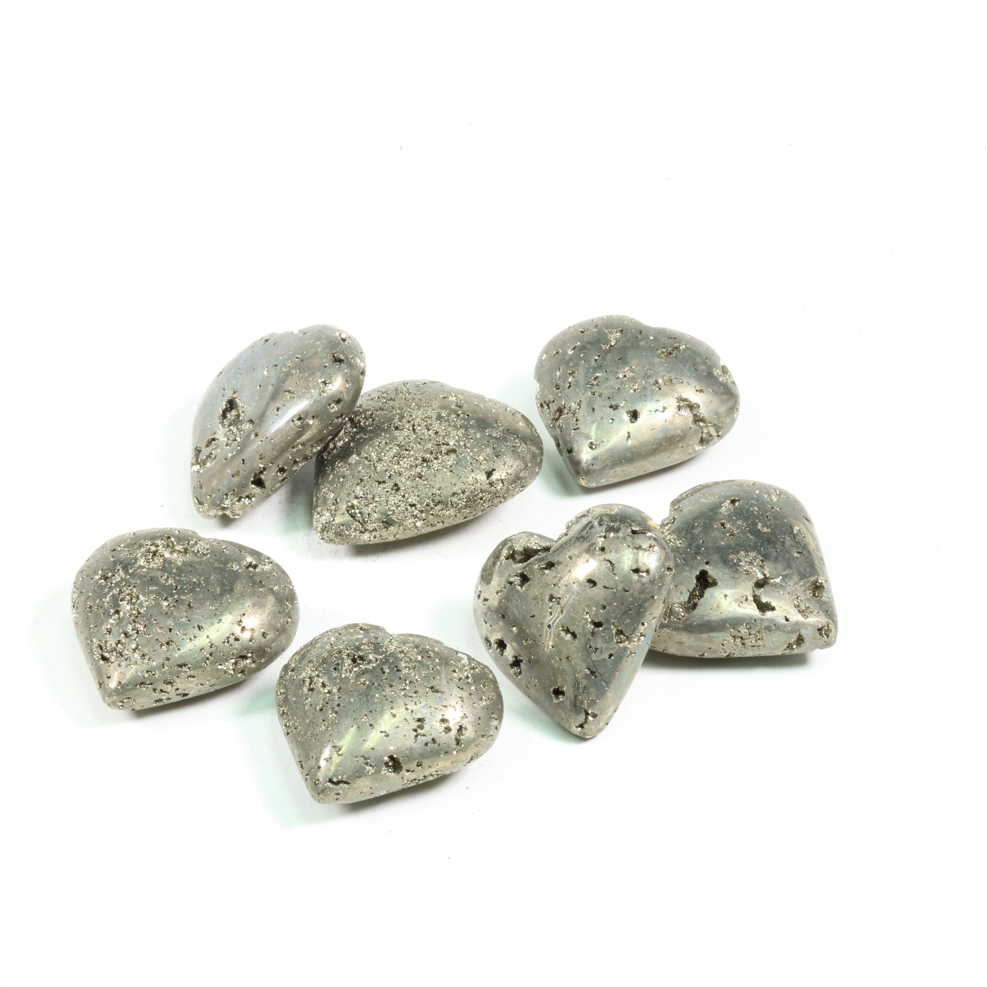 Pyrite Heart Shaped, ~2" Inch, 0-100 gr, 1 Piece #025