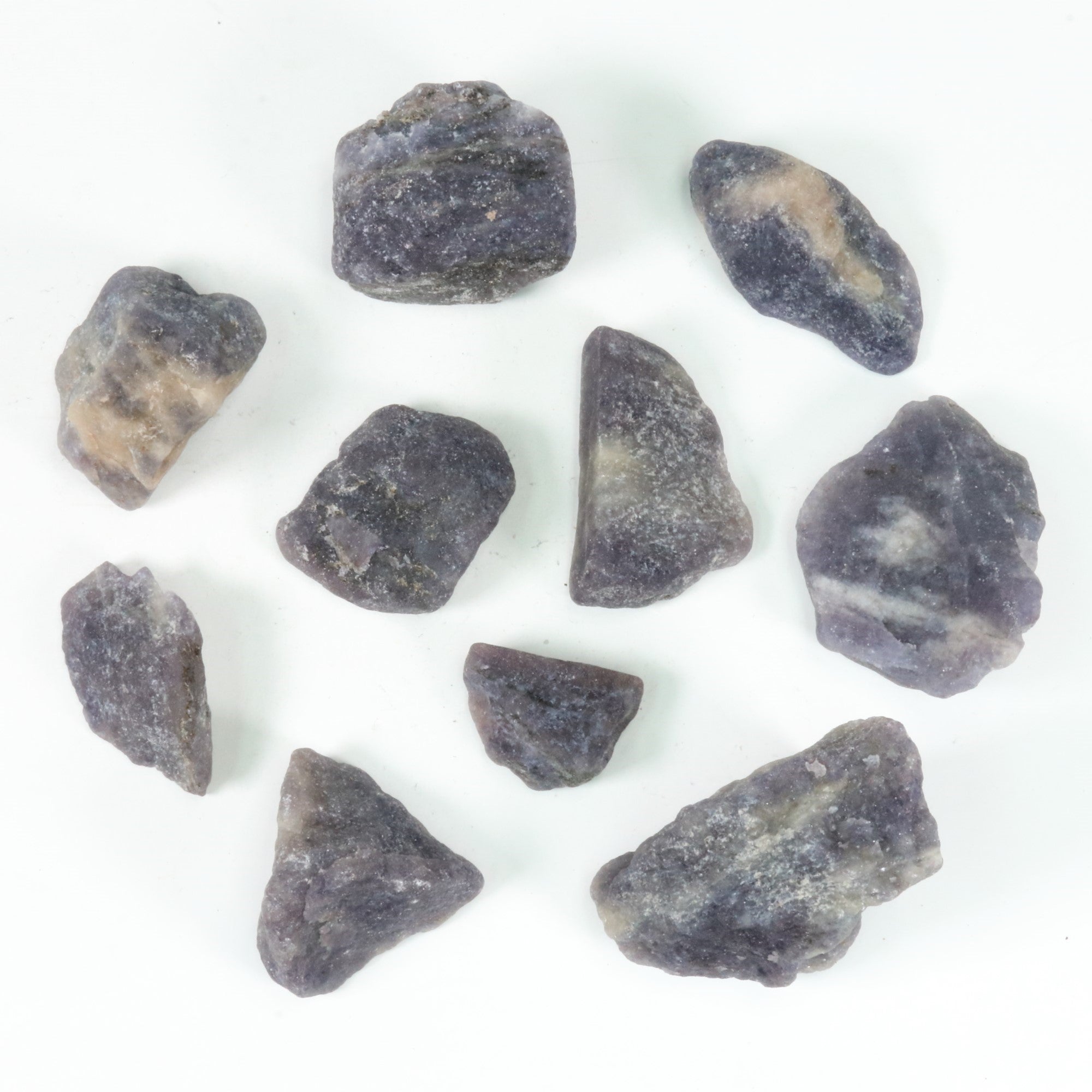 Purple Fluorite Rough Stone, 3-5cm, 20 Pieces in a Pack, #088