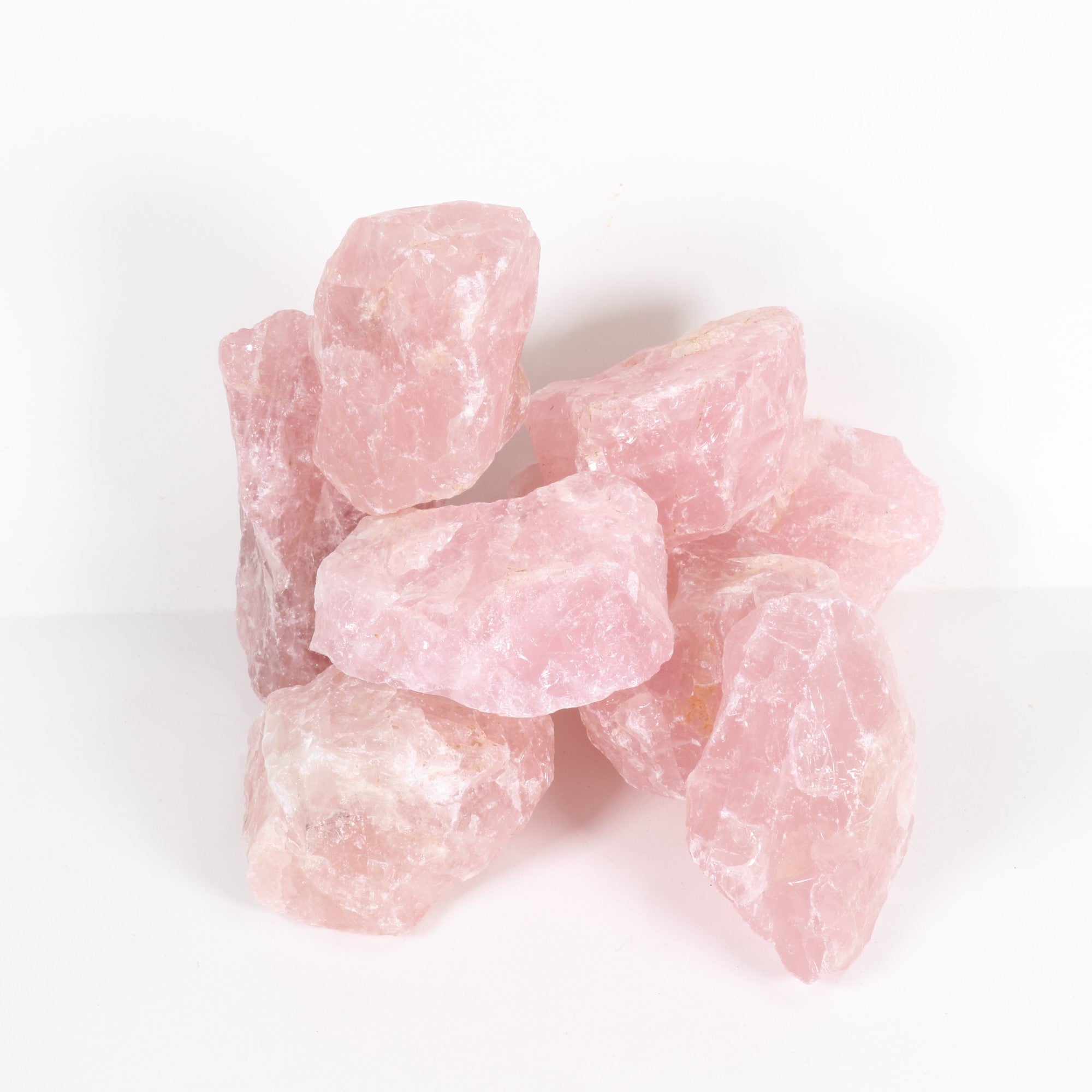 Rose Quartz Rough Stone, 100-250gr. Extra Quality 5 Kg Pack, #048