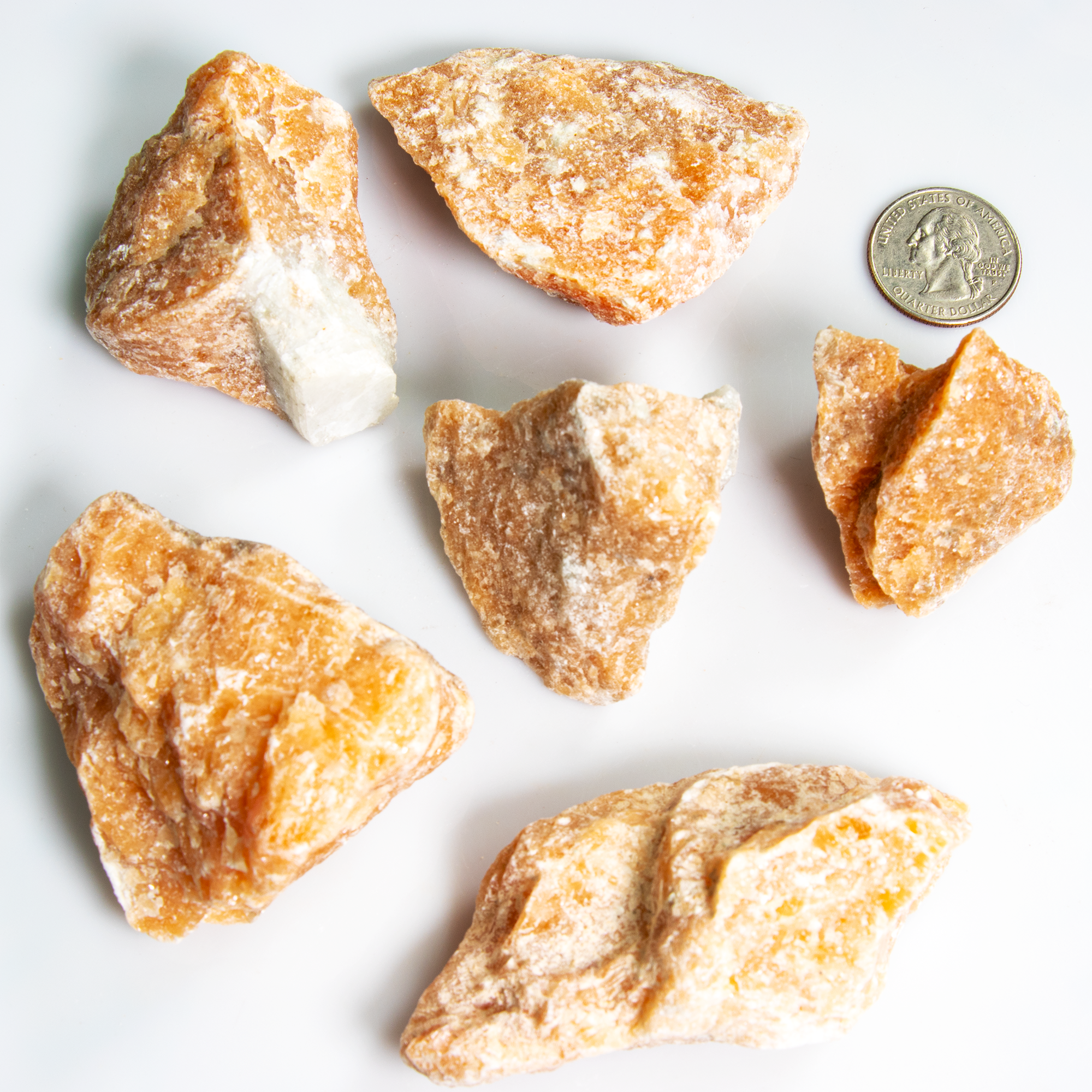 Orchid Calcite Rough Stone, 3-6cm, 20 Pieces in a Pack, #008