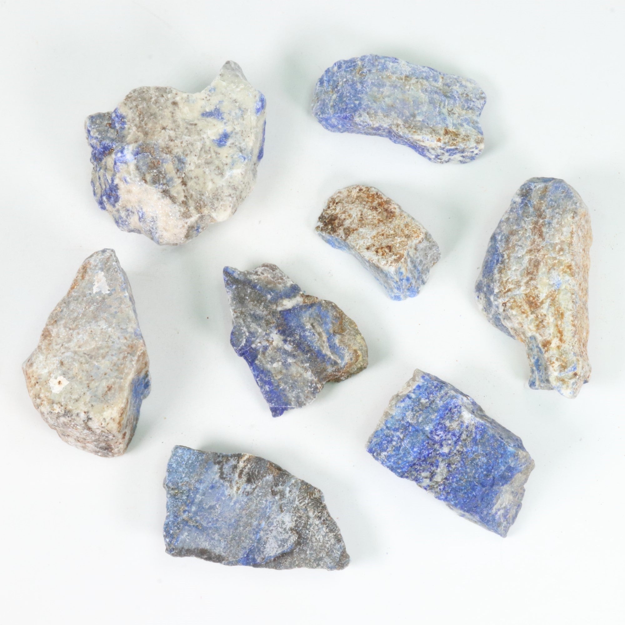 Lapis Lazuli Rough Stone, 3-6cm, 20 Pieces in a Pack, #084