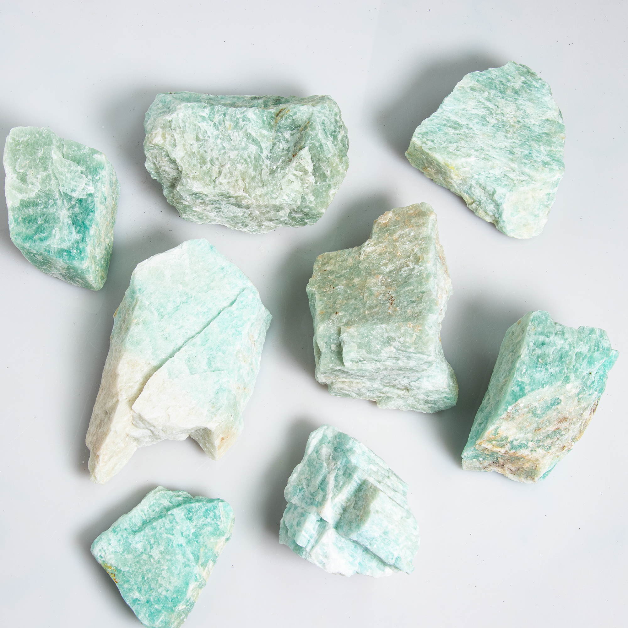 Amazonite Rough Stone, 3-6cm, 20 Pieces in a Pack, #046