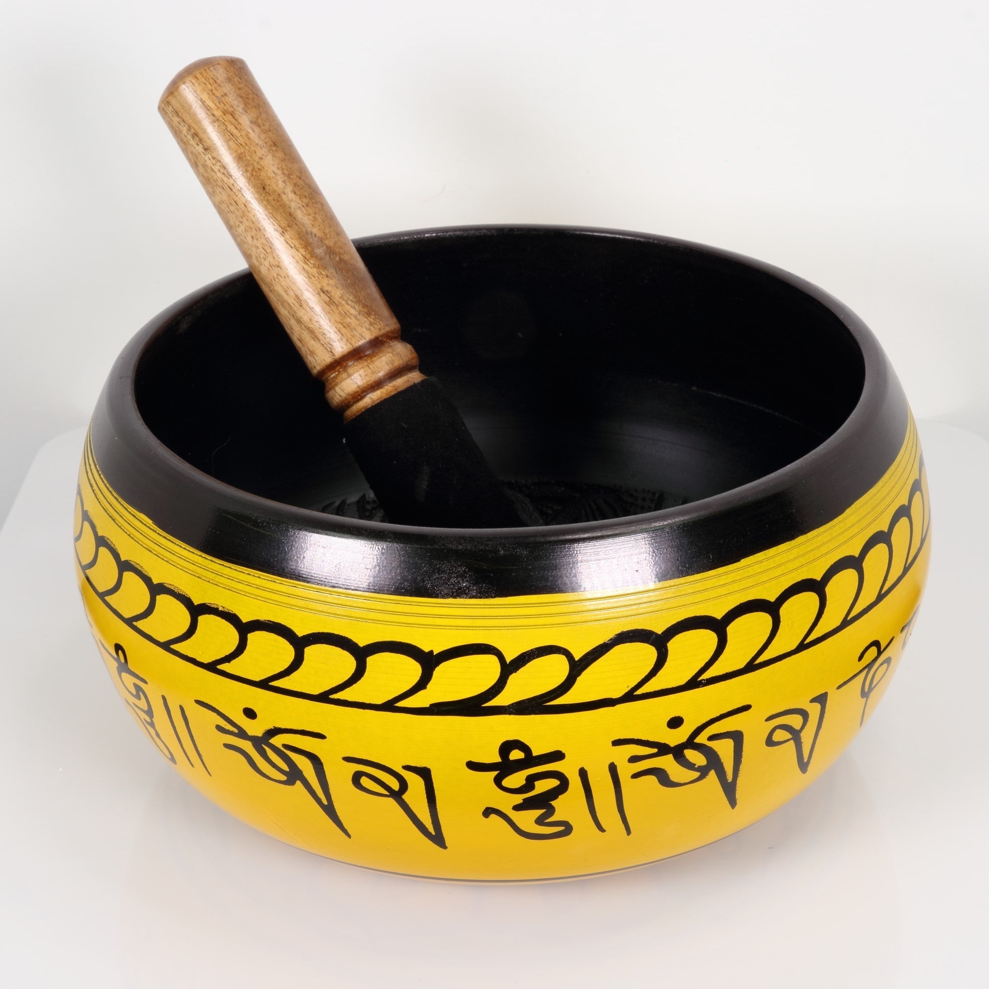 Atma Buti Metal Singing Bowl Yellow, 7" Inch, 1170 Grams