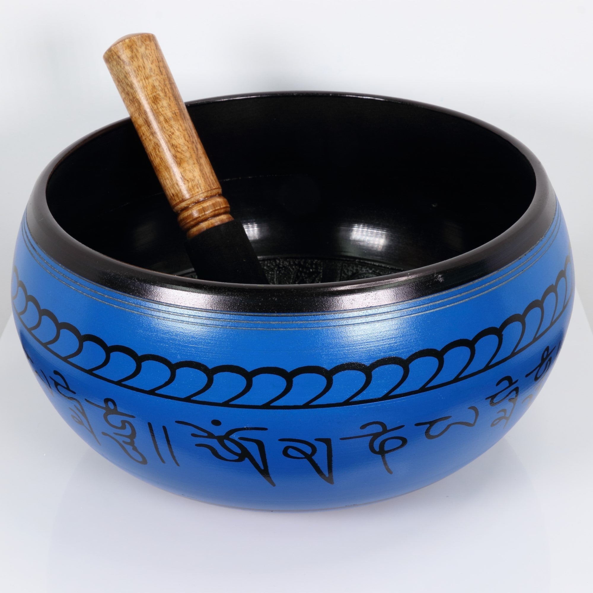 Atma Buti Metal Singing Bowl Sky Blue, 8" Inch, 1700 Grams