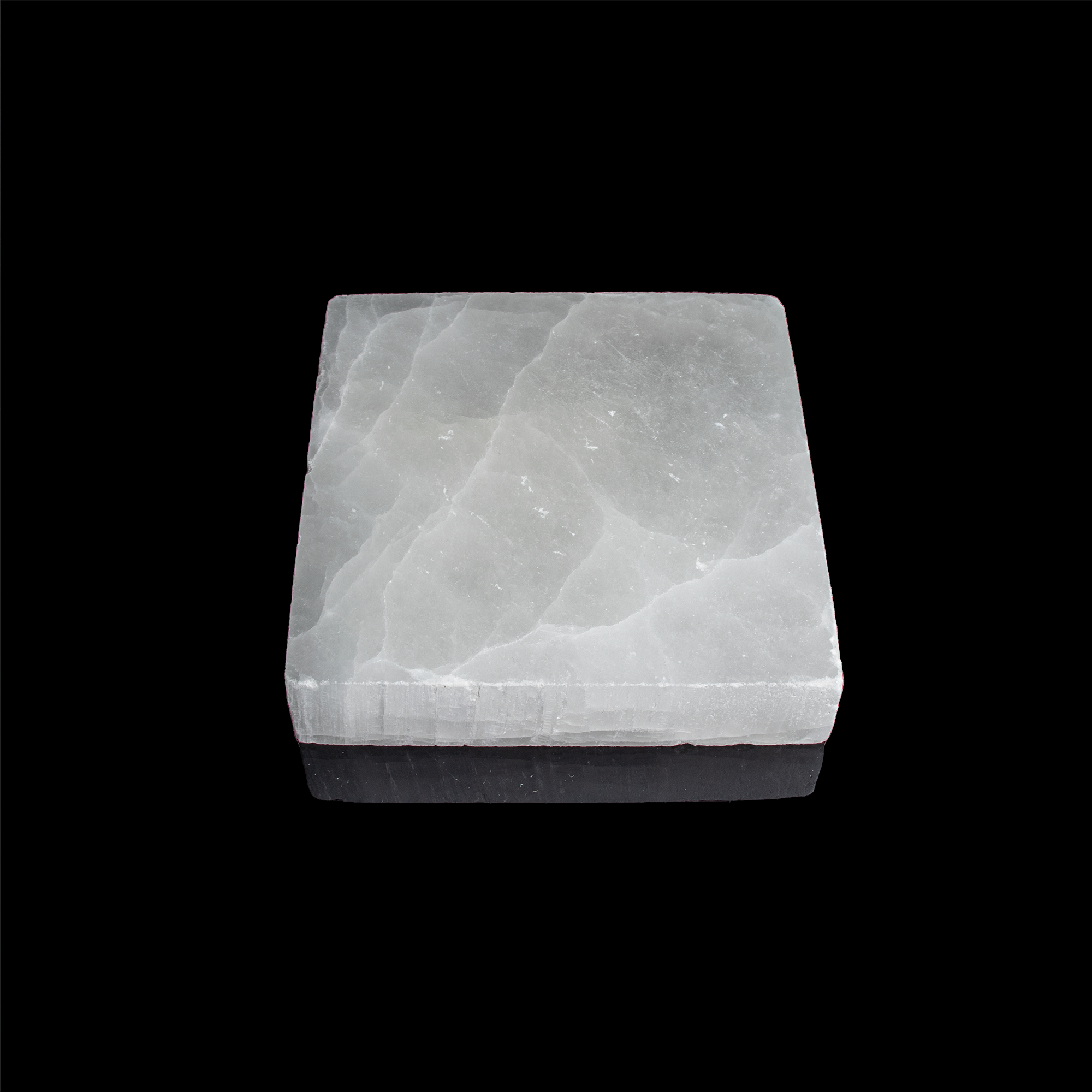 Selenite Plain Square Charging Plate, 3"-3,5" Inch, #003