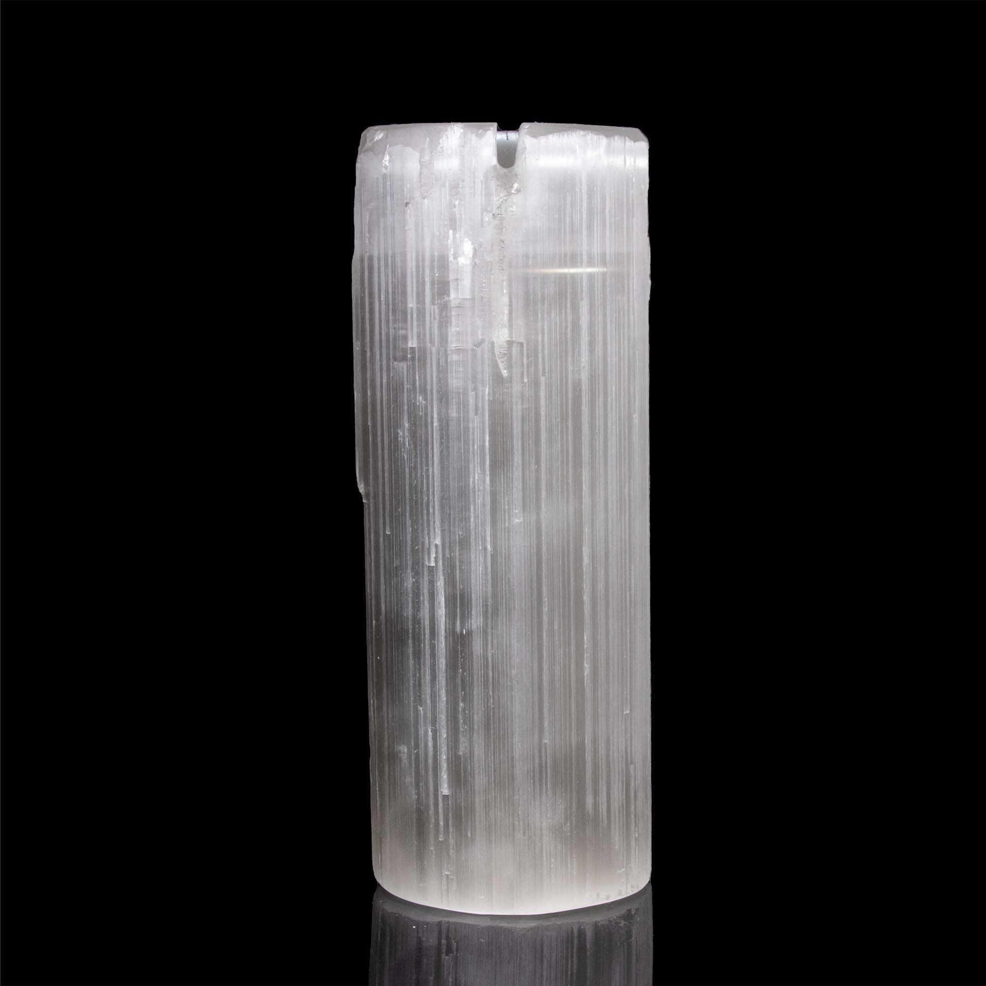 Selenite Flat Top Lamp, 10"-10,5" Inch, #001