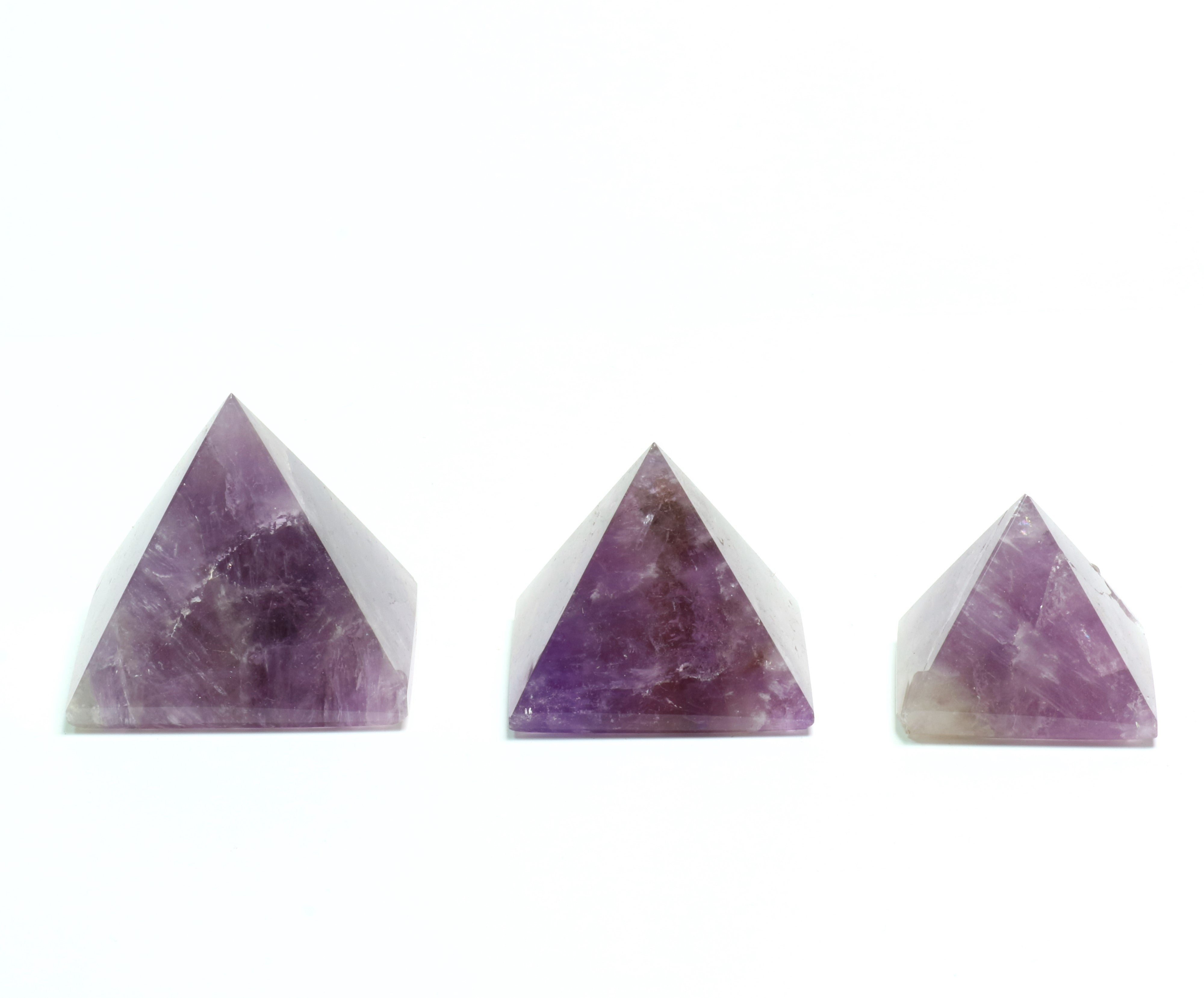 Amethyst Pyramid Shaped Stone, 0-250 gr, 1 Piece, #001