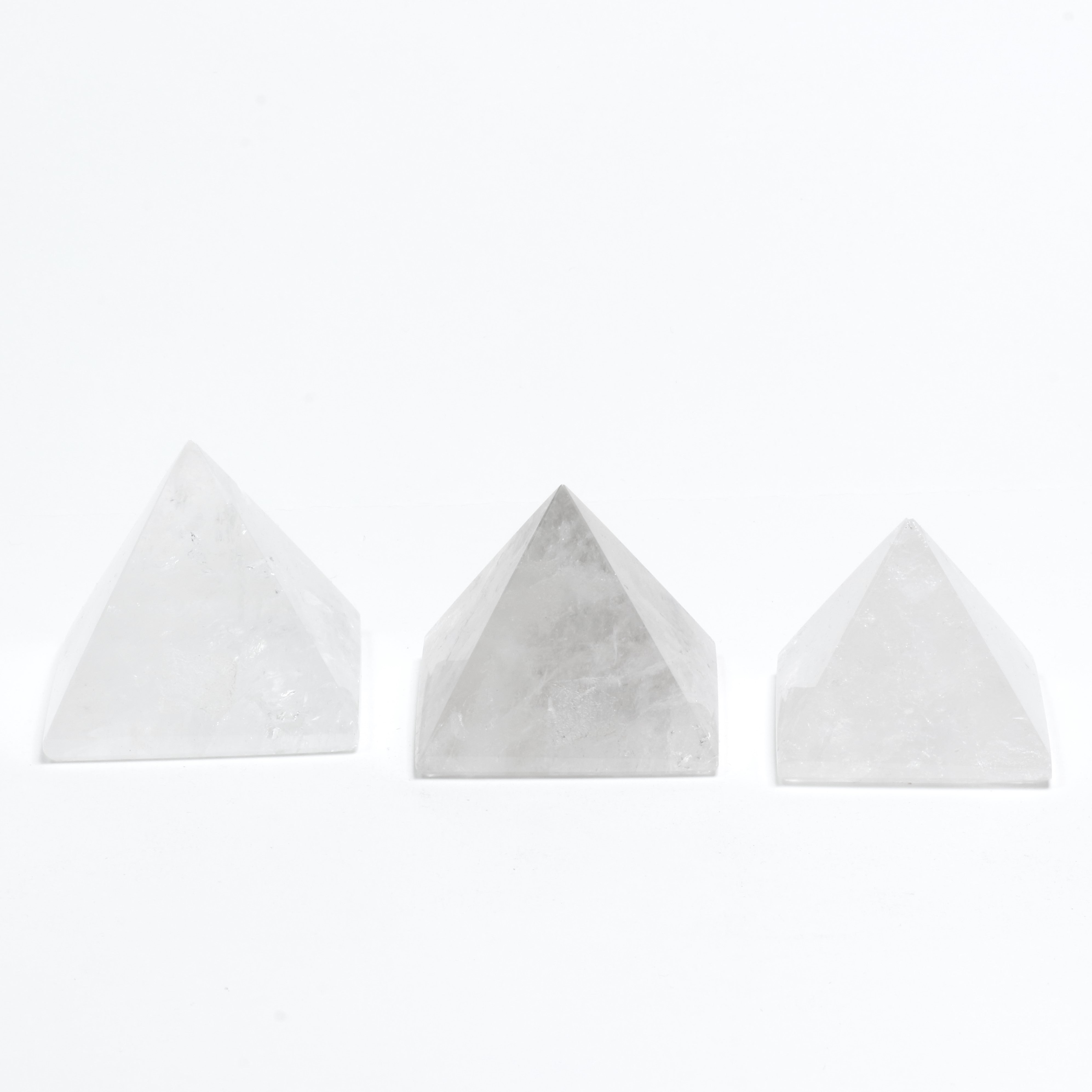 Clear Quartz Pyramid Shaped Stone, 0-250 gr, 1 Piece, #004