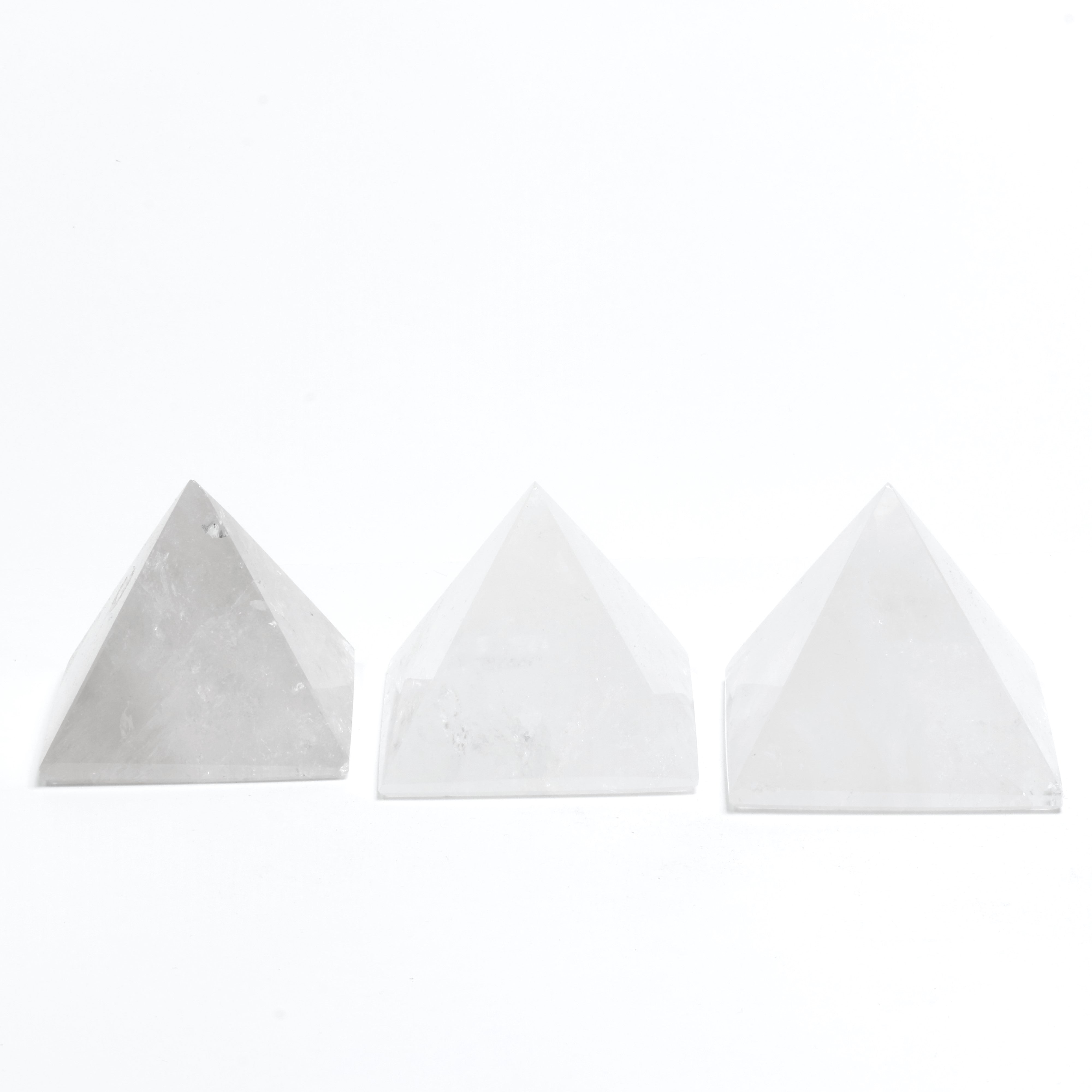 Clear Quartz Pyramid Shaped Stone, 250-500gr, 1 Piece, #005