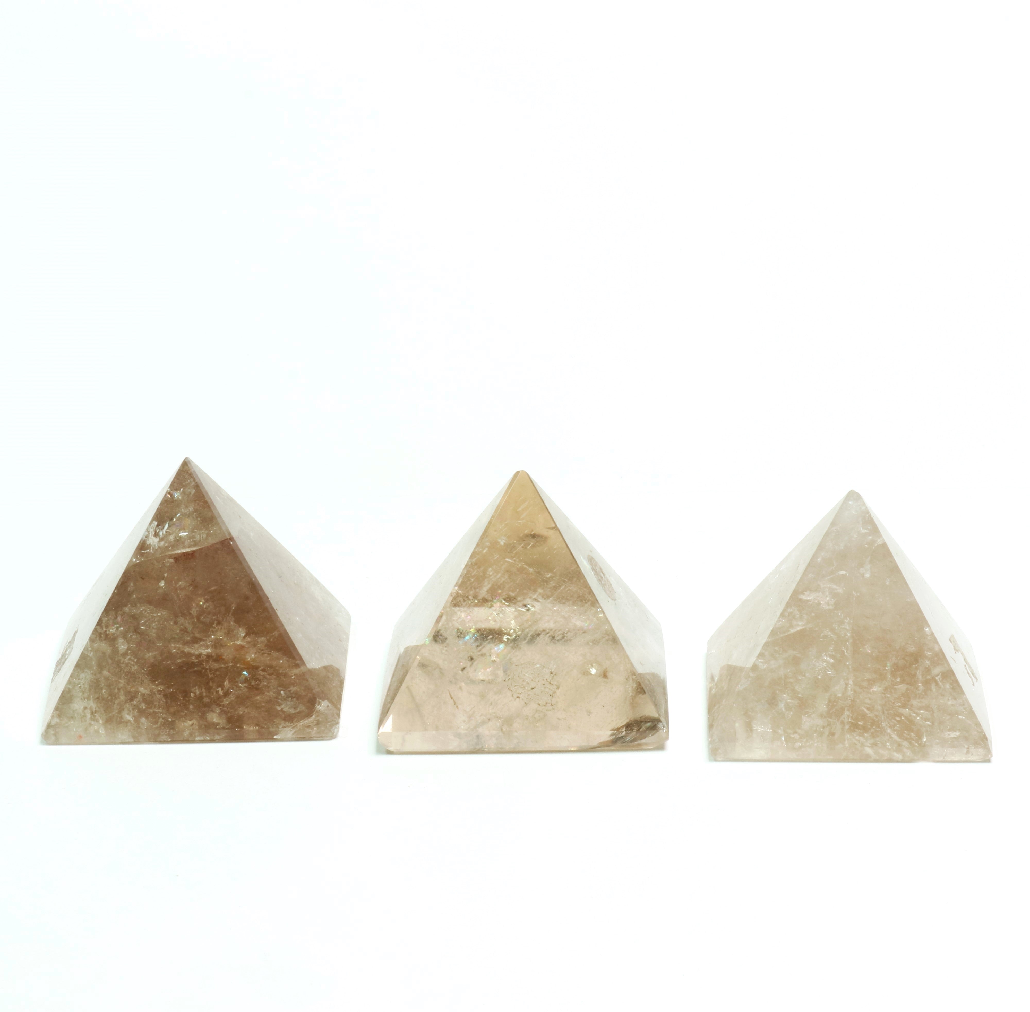 Smoky Quartz Pyramid Shaped Stone, 250-500gr, 1 Piece, #007