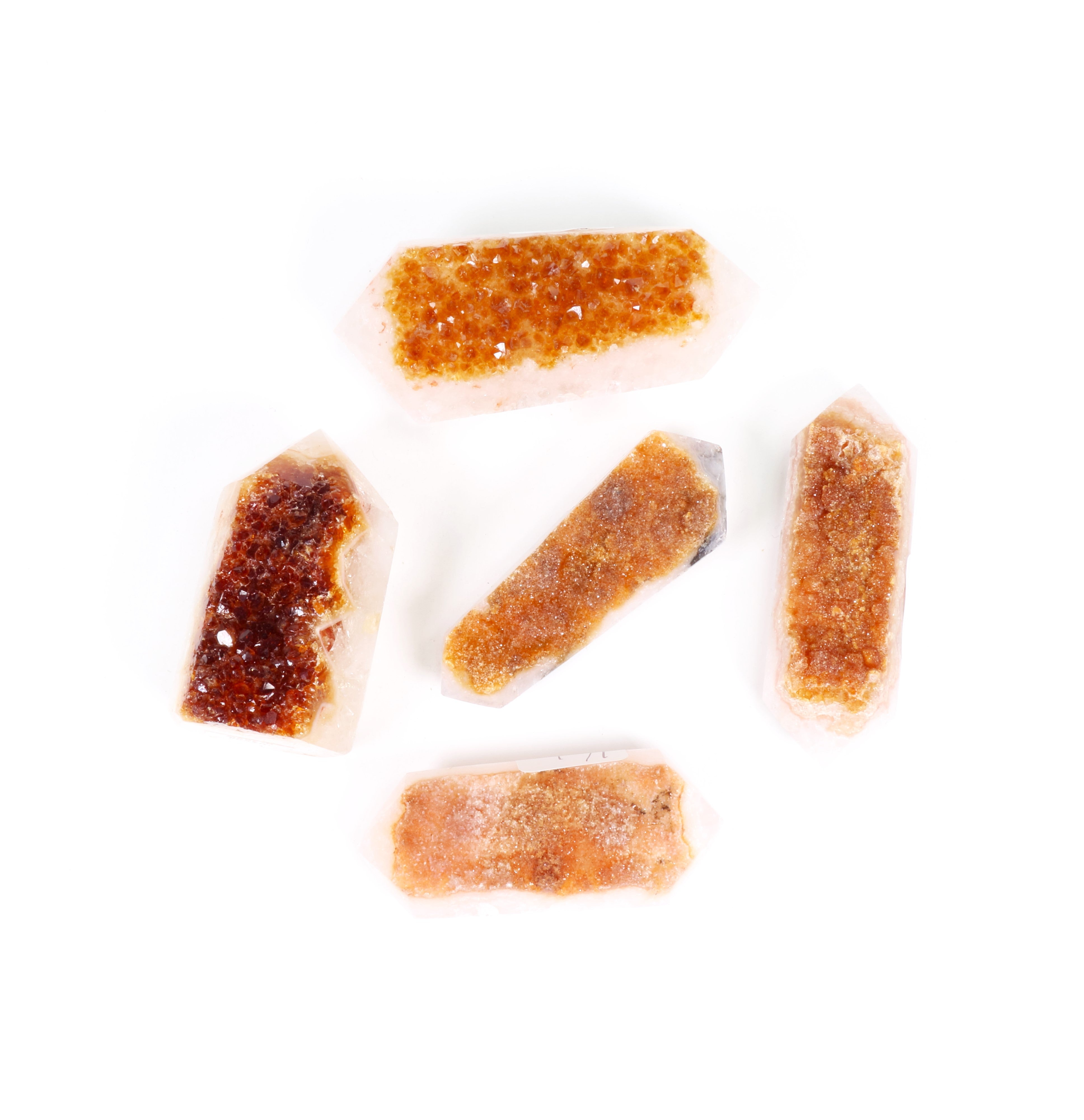 Double Term Citrine Points, 3"-5" inch, 0-250 gr. 1 Piece #002