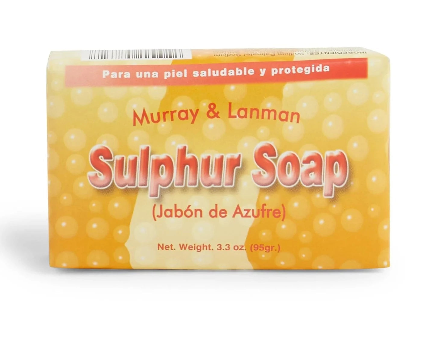 Sulphur Soap 3.3 Oz/ 1 Box of 12 Pieces