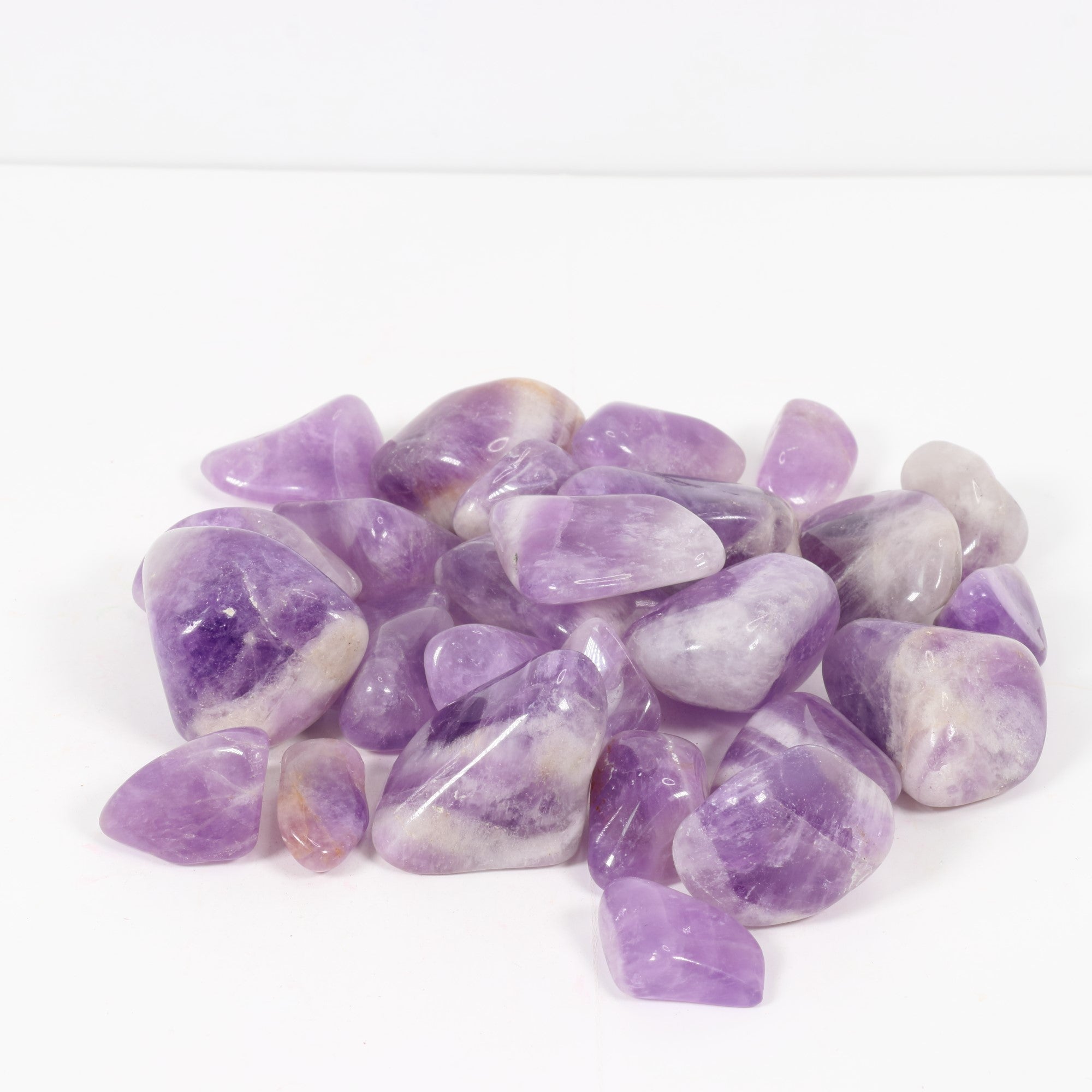 Tumbled Chevron Amethyst, 2-3 cm, Standard Quality, 1 Lb.