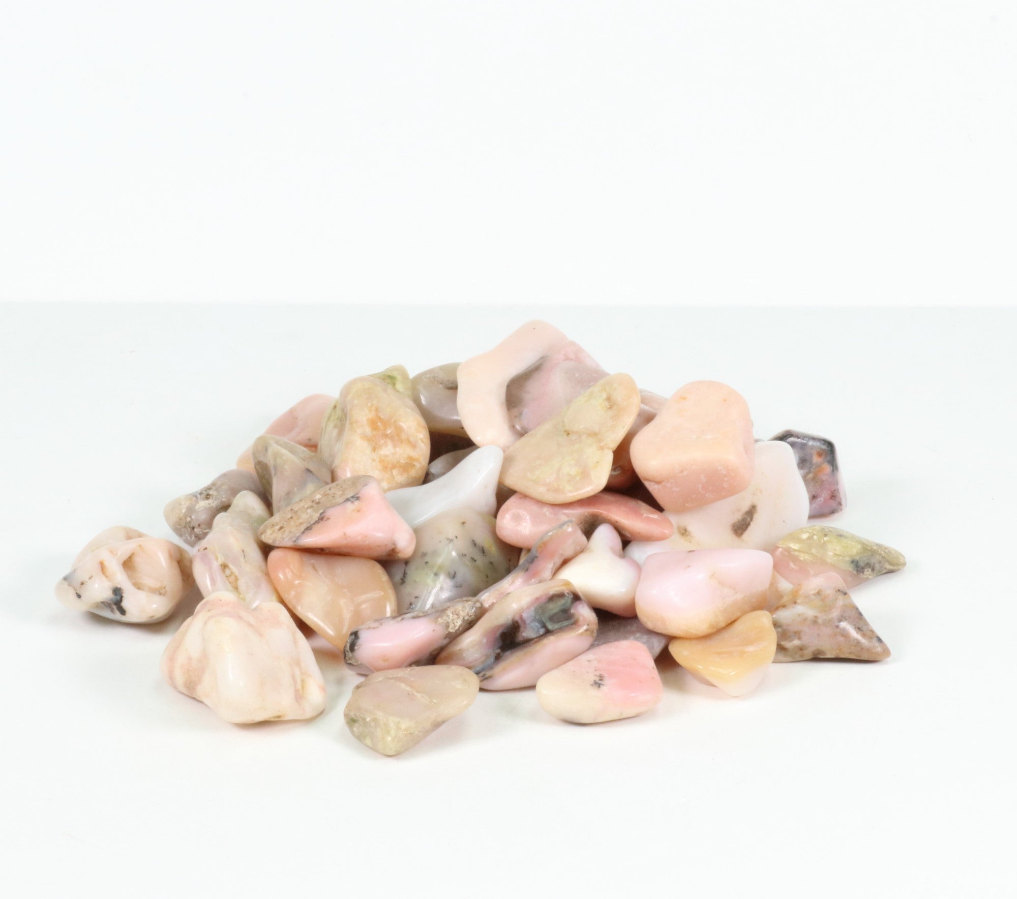 Tumbled Pink Opal, 2-3 cm, B Quality, 1 Lb