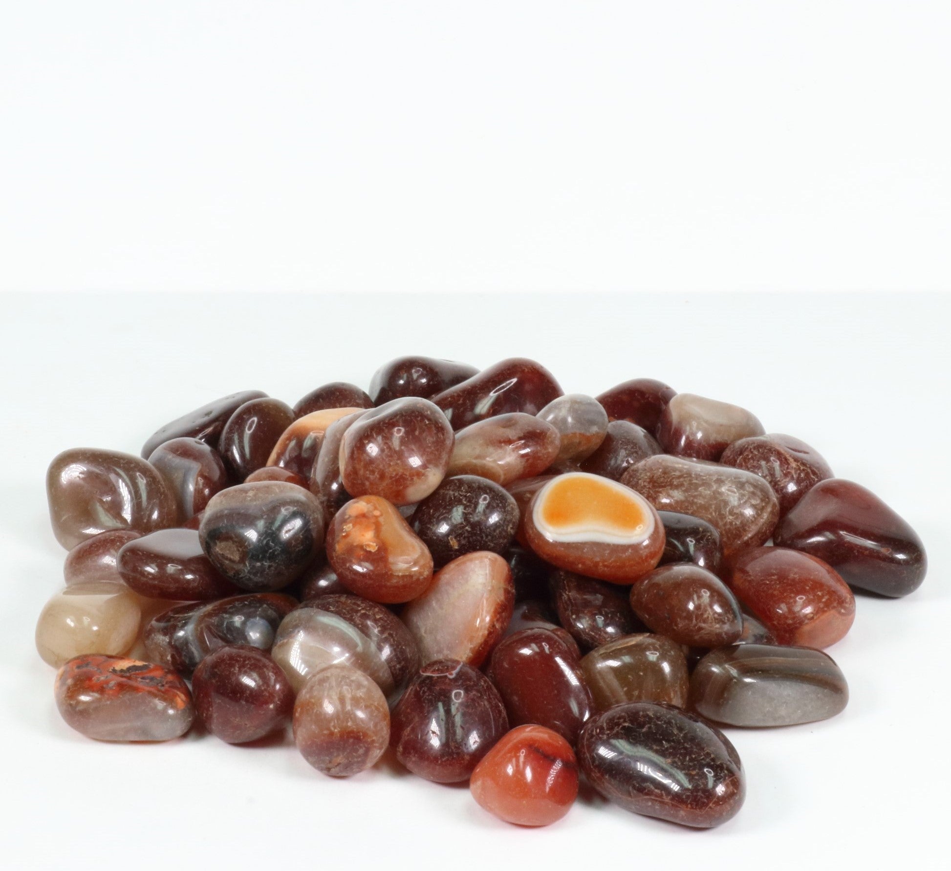 Tumbled Carnelian, 2-3 cm, B Quality, 1 Lb