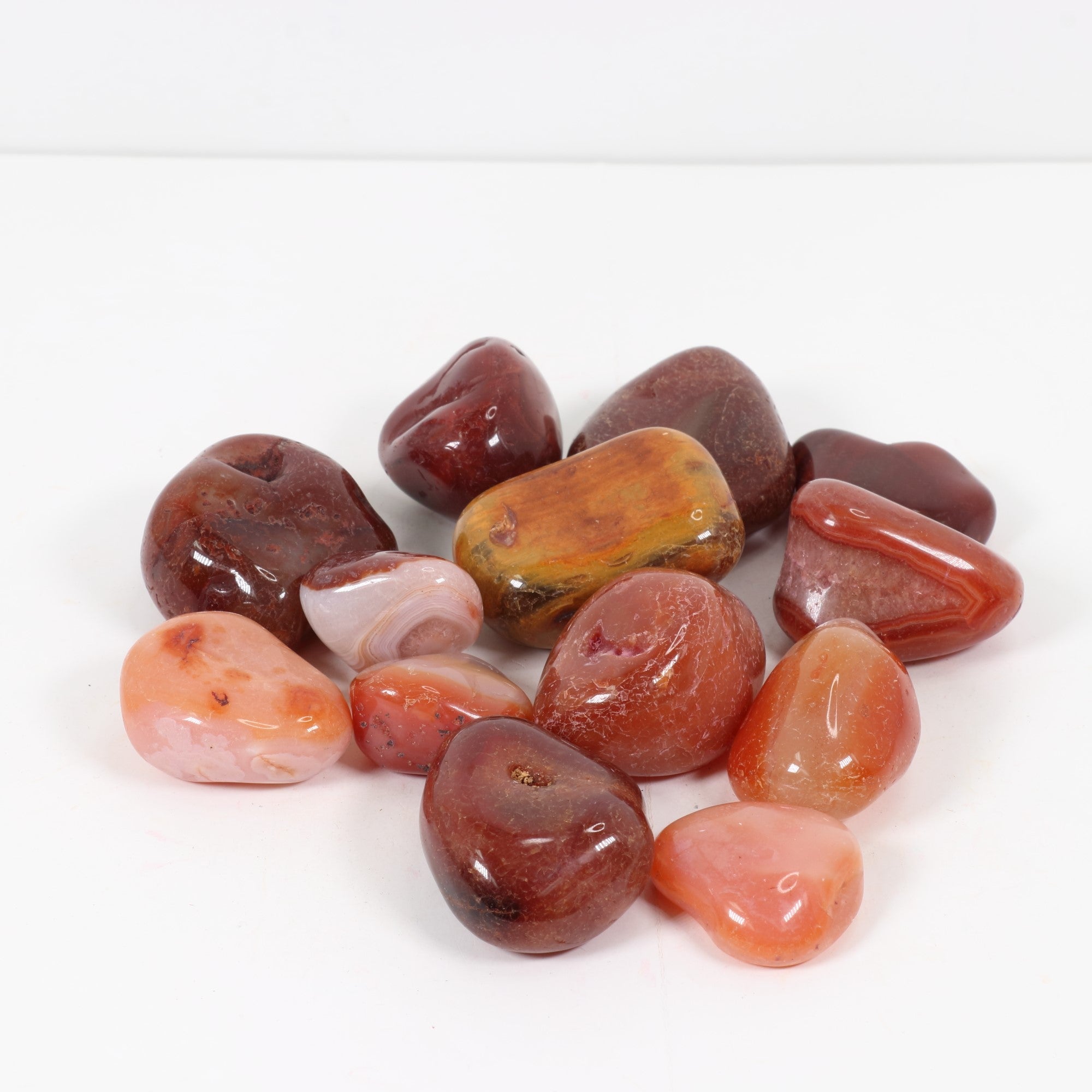 Tumbled Carnelian, 3-4 cm, Standard Quality, 1 Lb.