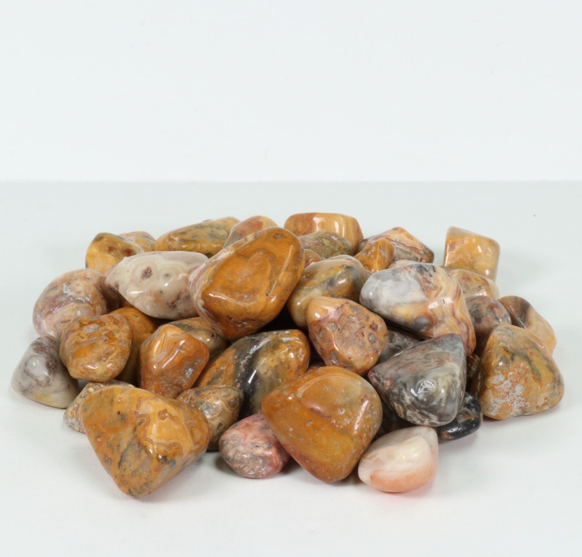 Tumbled Crazy Agate, 2-3 cm, Extra Quality, 1 Lb