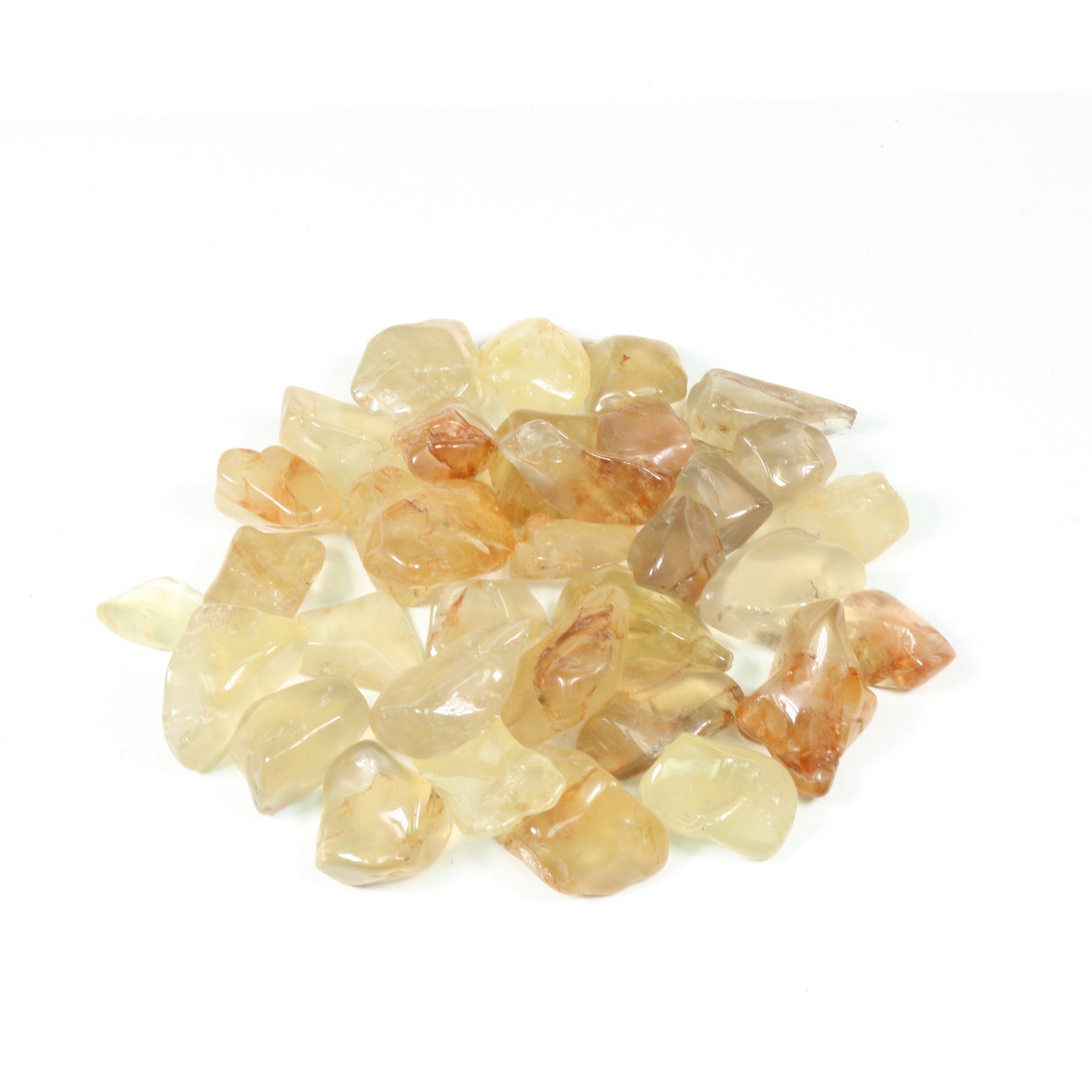 Tumbled Natural Citrine, 2-4 cm, Extra Quality, 1 Lb.