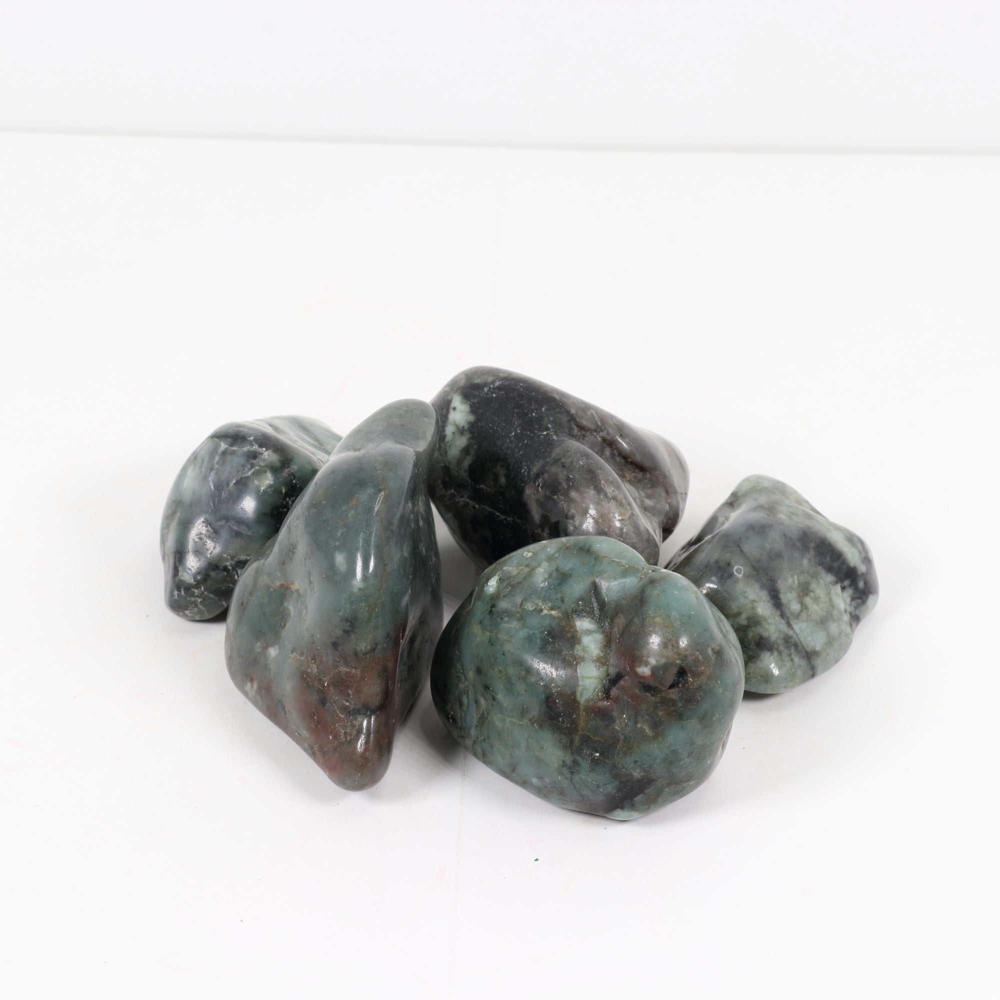 Tumbled Emerald, 4-6 cm, Standard Quality, 1 Lb.