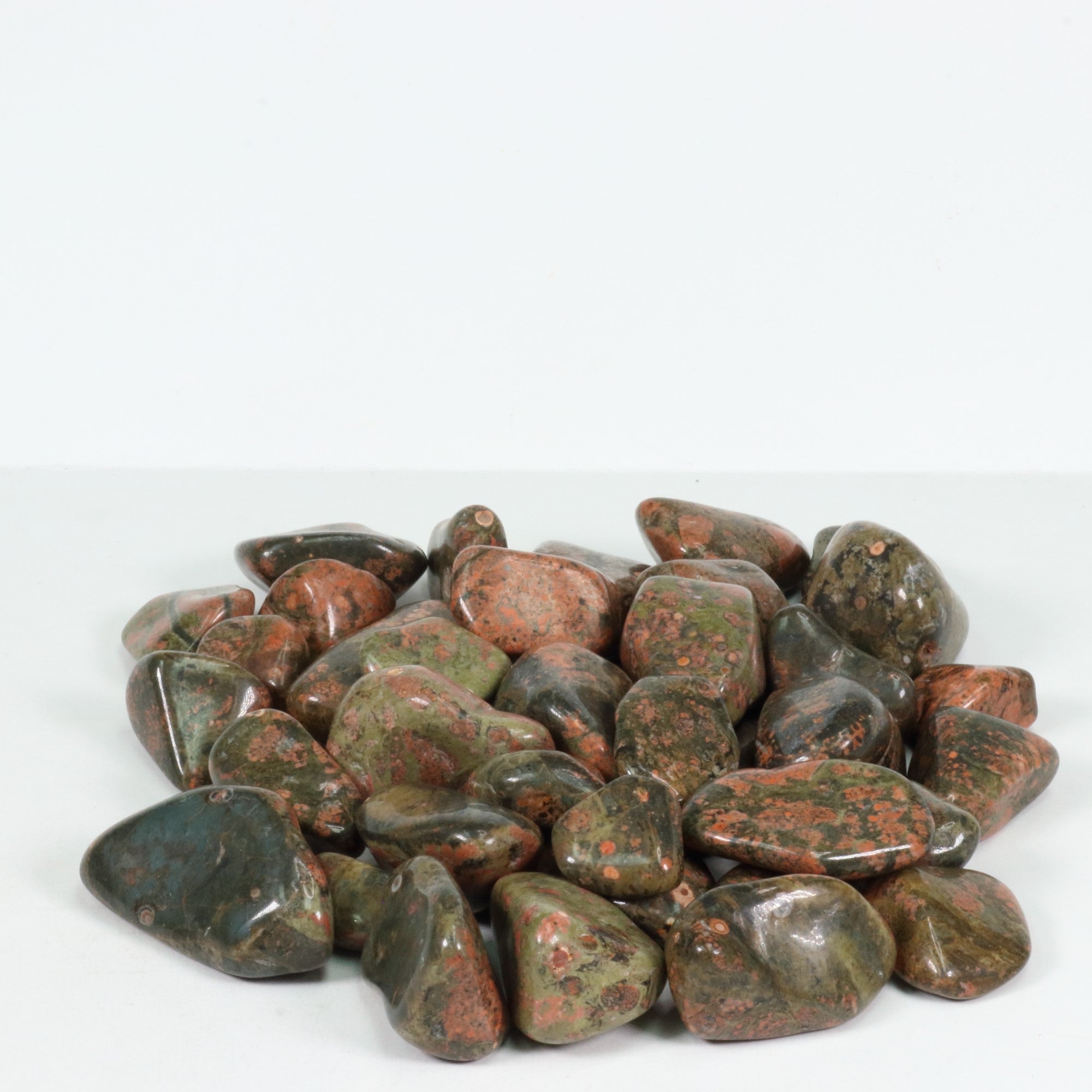 Tumbled Unakite, 2-3 cm, A Quality, 1 Lb