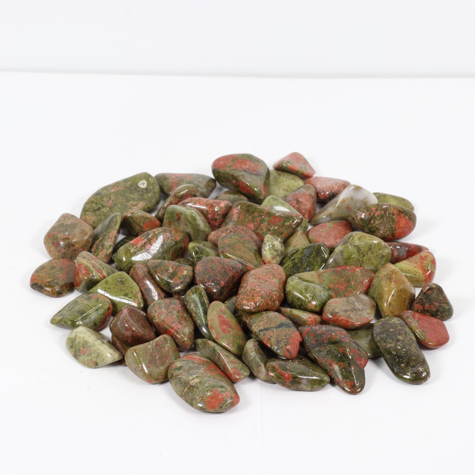 Tumbled Unakite, 2-3 cm, Standard Quality, 1 Lb.