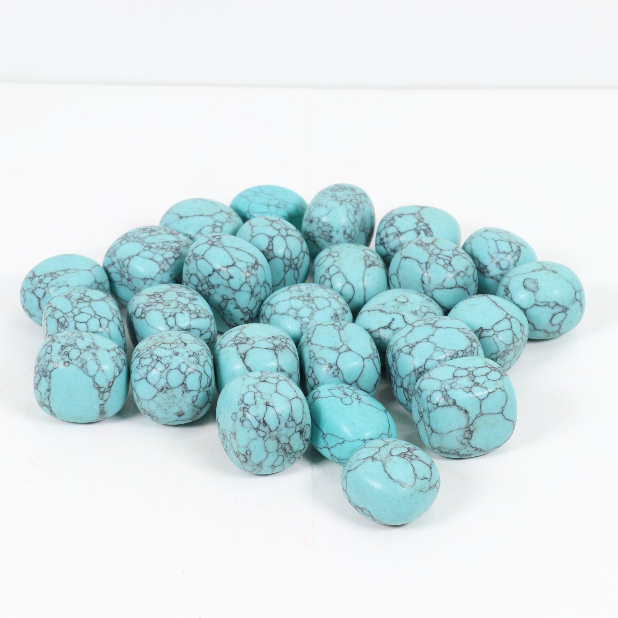 Tumbled Synthetic Turquoise, 2-3 cm, Standard Quality, 1 Lb.