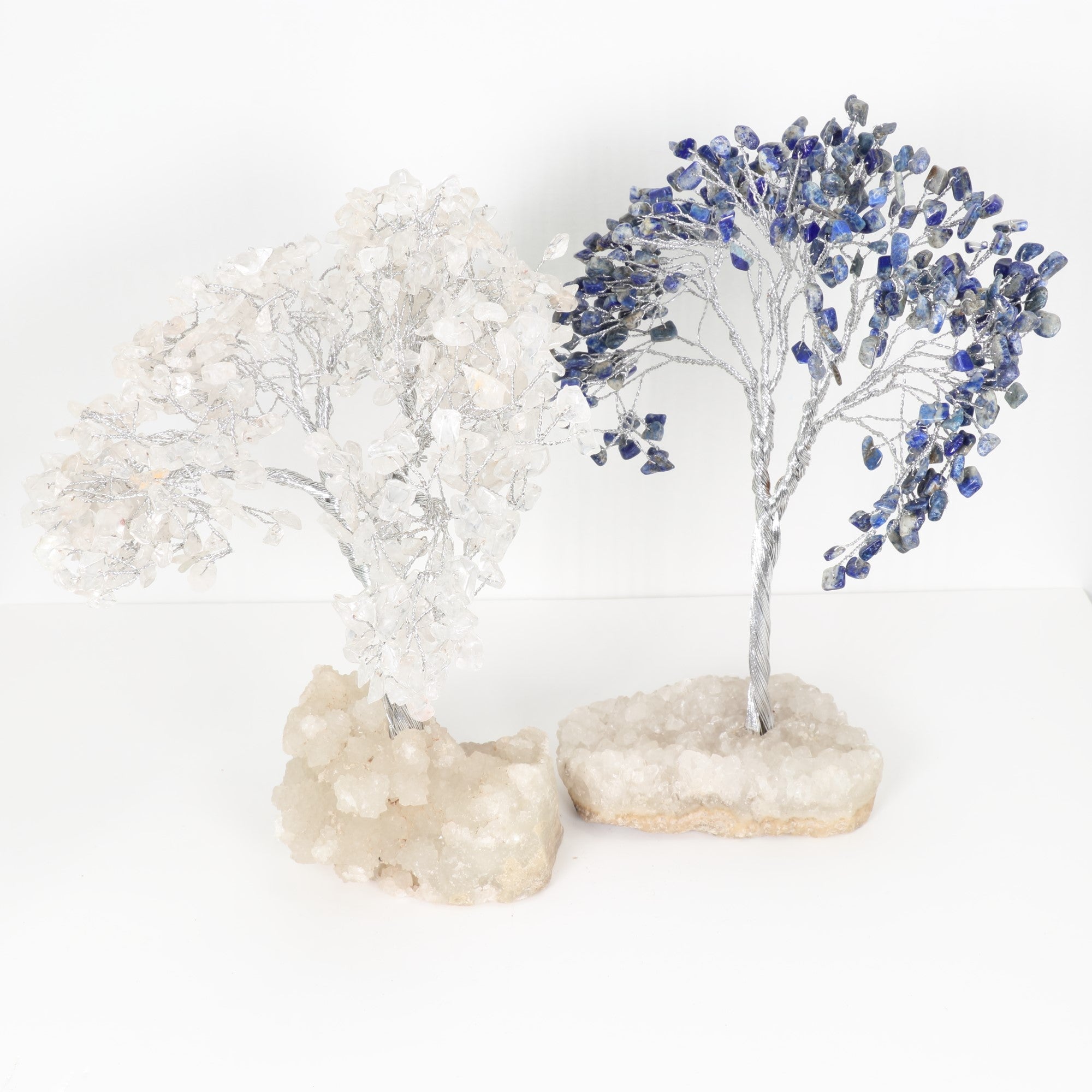 Assorted Stones Zeolite Base Large Tree, 8"-10" Inch, 10 Pieces in a Pack