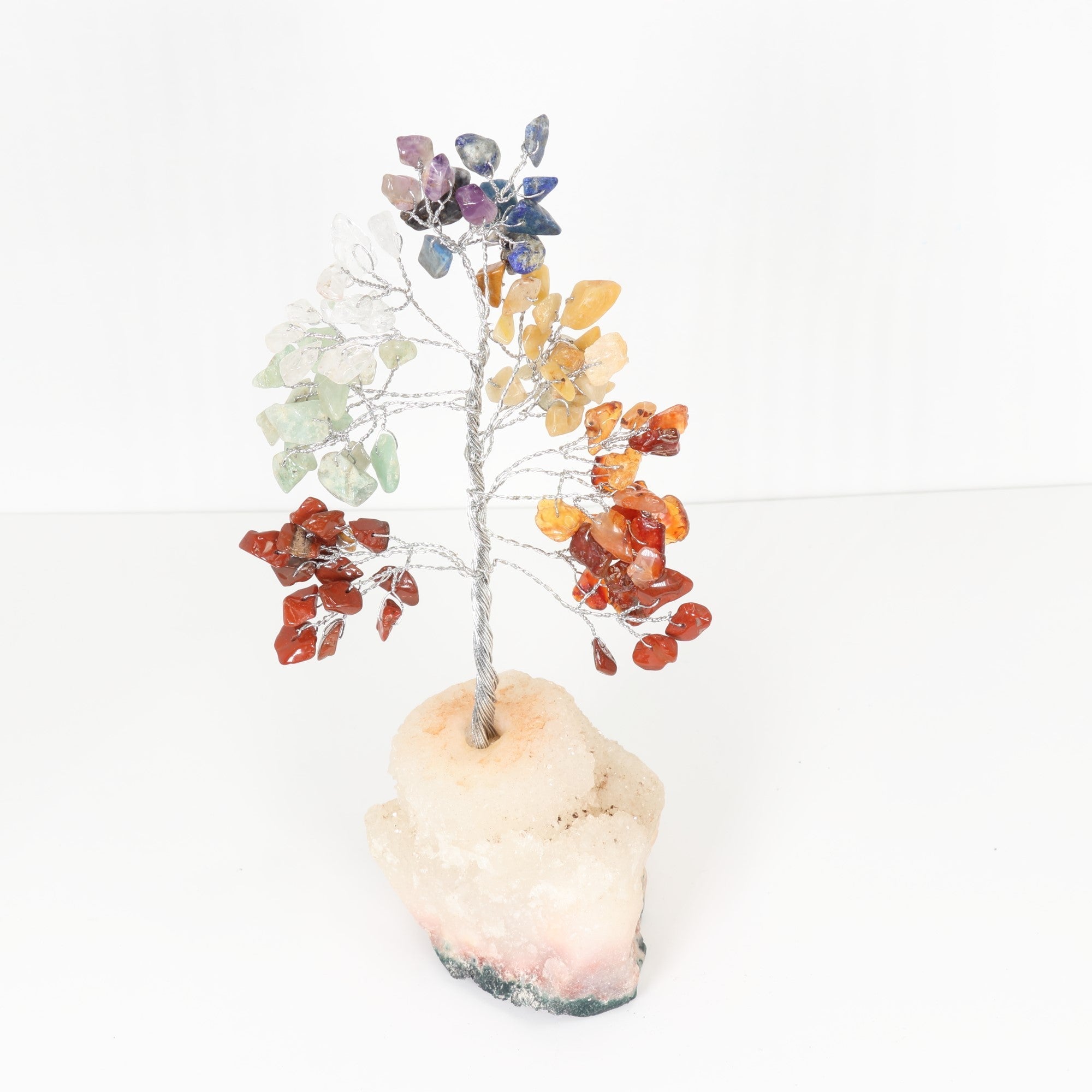 Zeolite Base Chakra Small Tree, 7" Inch, 25 Pieces in a Pack