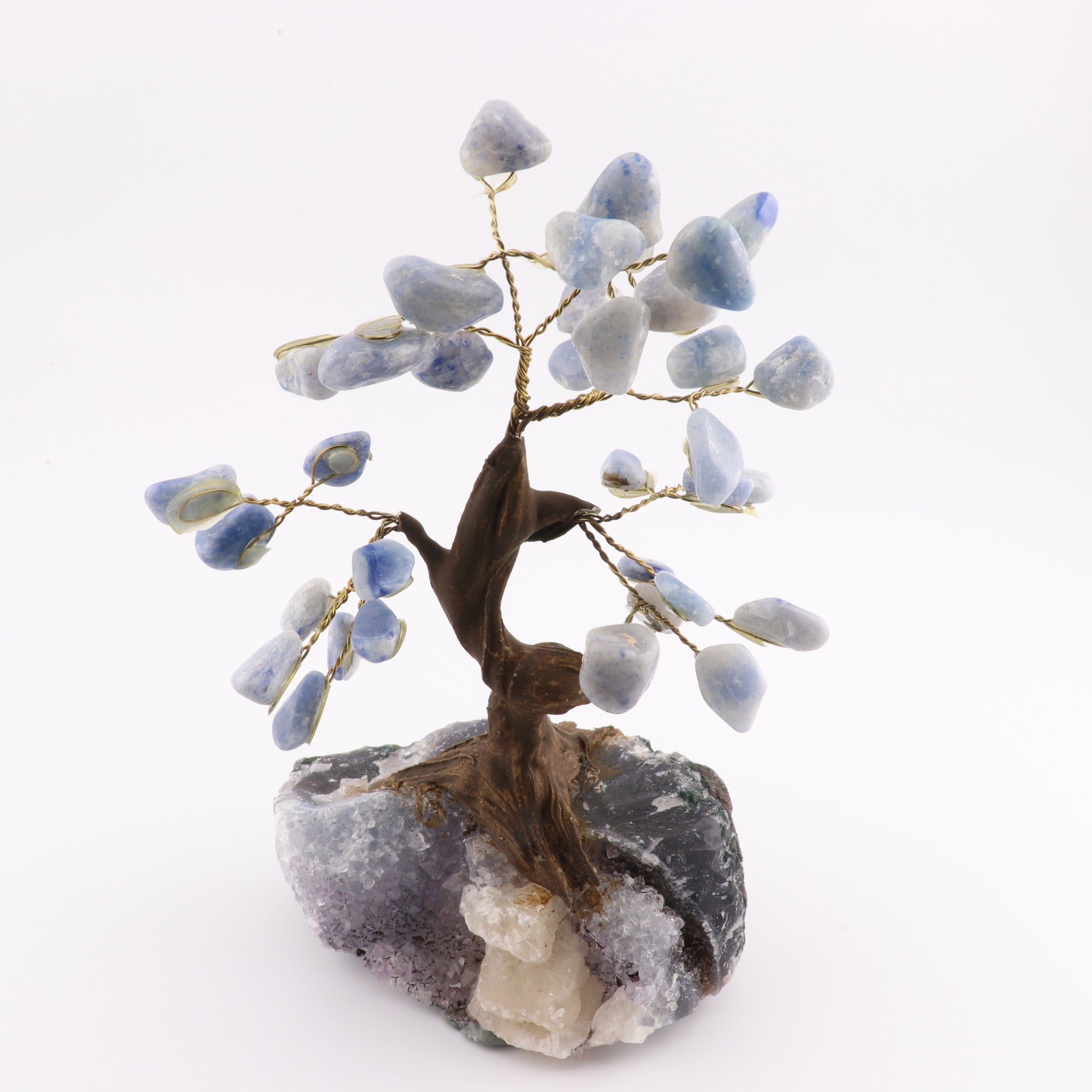 Blue Aventurine Large Bonsai Tree, 5" Inch, 10 Pieces in a Pack