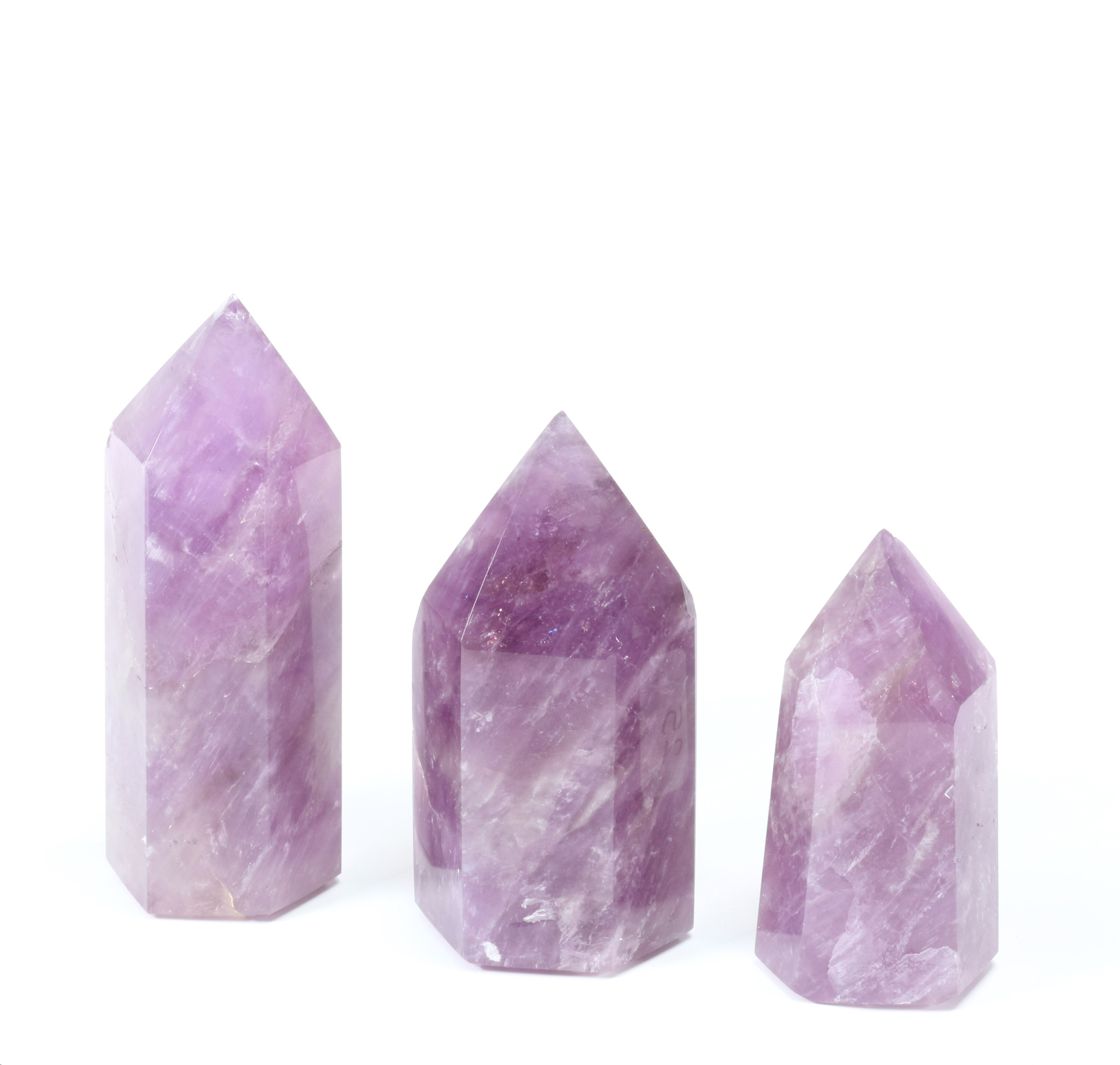 Amethyst Polished Tower, Cut Base, 0-250 Gr, 1 Piece, #016