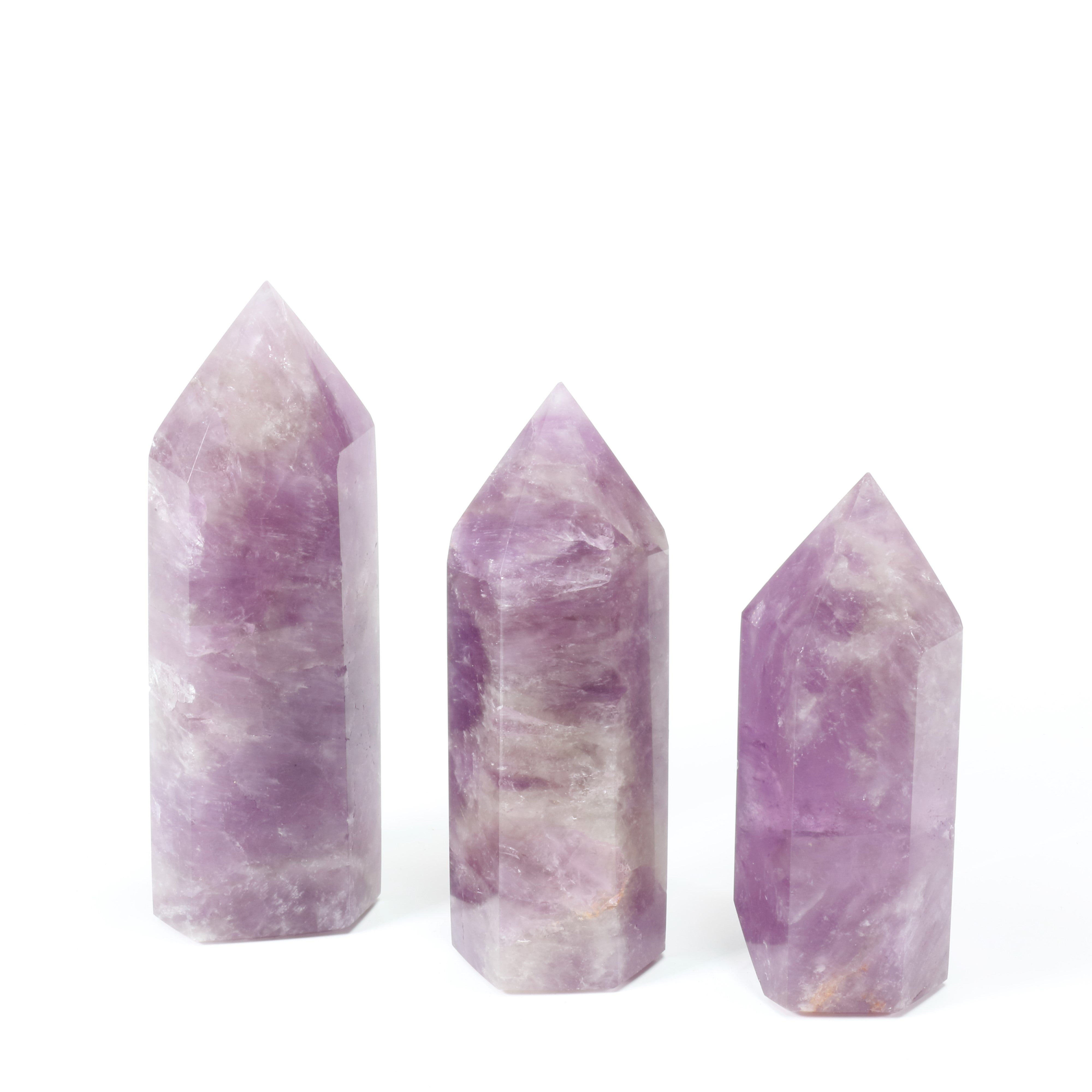 Amethyst Polished Tower, Cut Base, 250-500 Gr, 1 Piece, #017