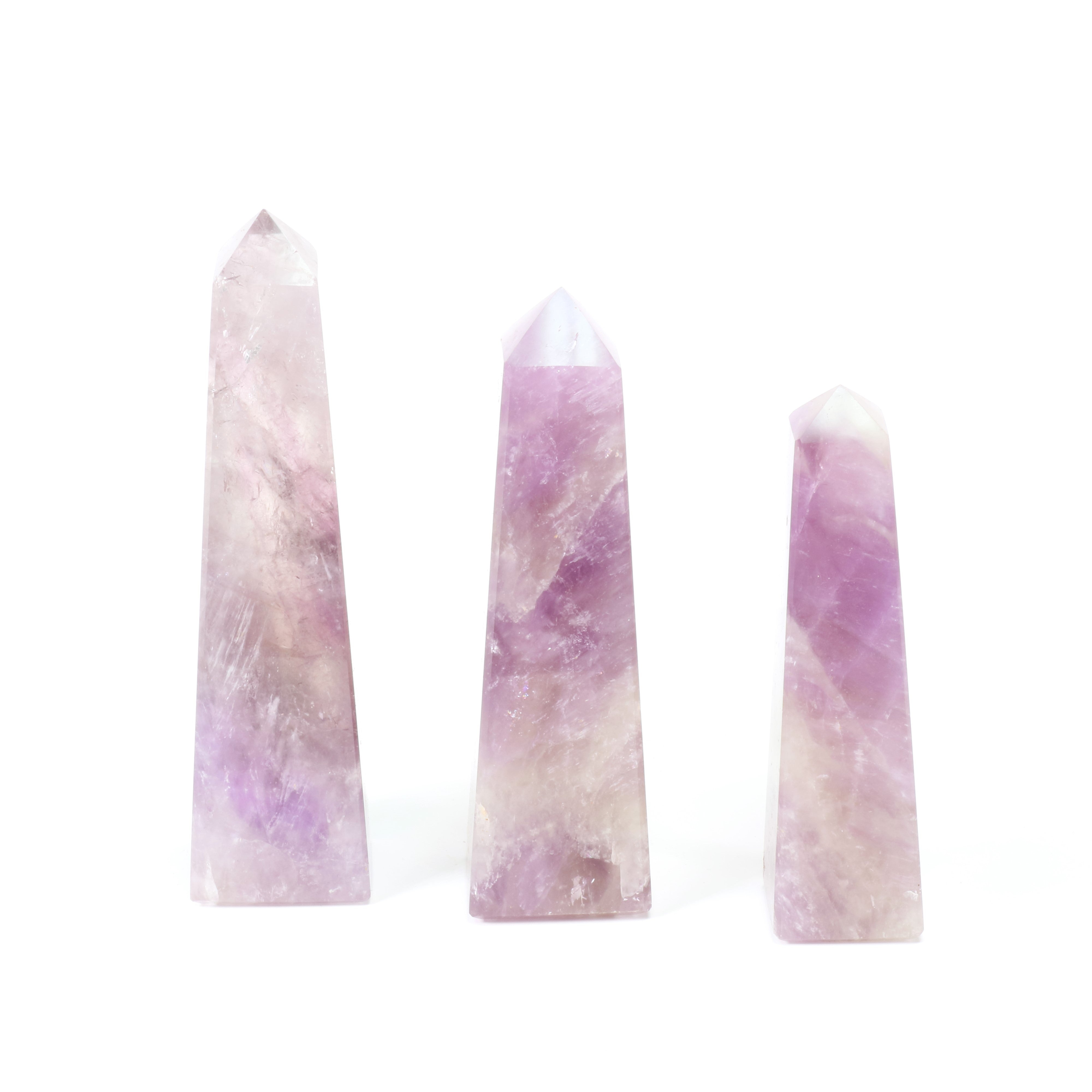 Amethyst Polished Obelisk, Cut Base,  0-250 Gr,1 Piece, #001