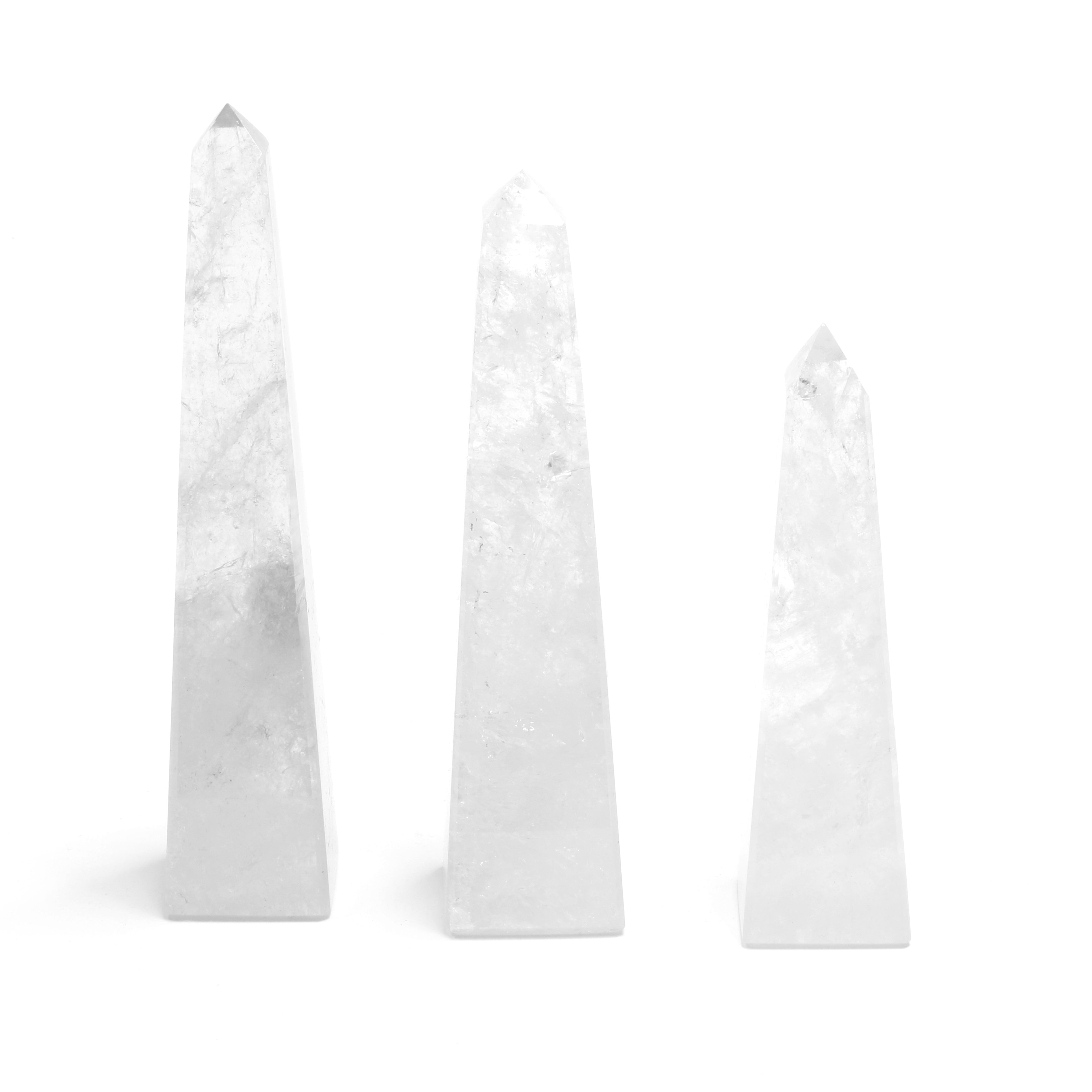 Clear Quartz Polished Obelisk, Cut Base, 250-500 Gr, 1 Piece, #007