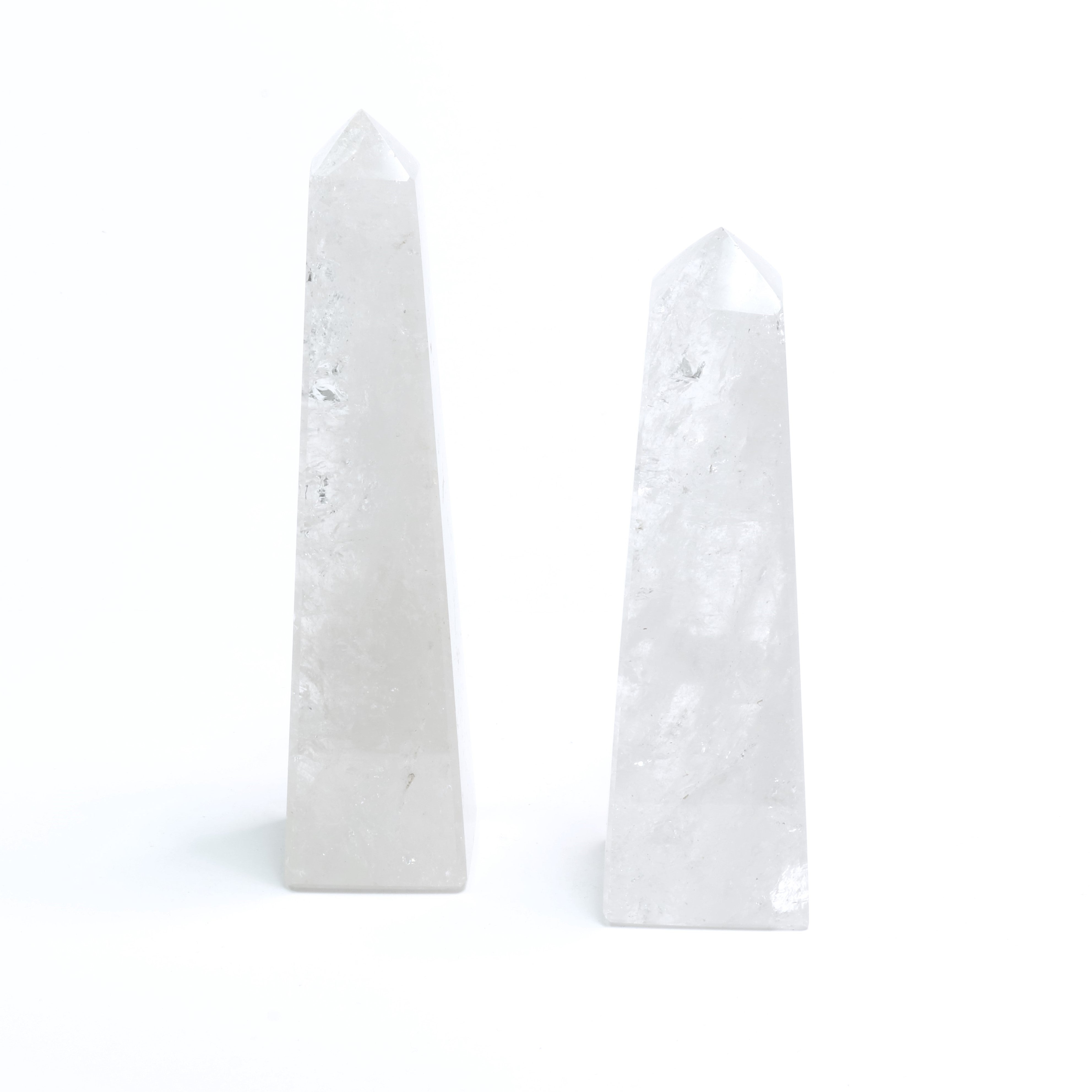 Clear Quartz Polished Obelisk, Cut Base, 500-750 Gr, 1 Piece, #008