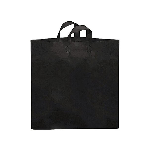 Black Colossal Reusable Plastic Bag 22x18x8", 200 Pieces in a Pack