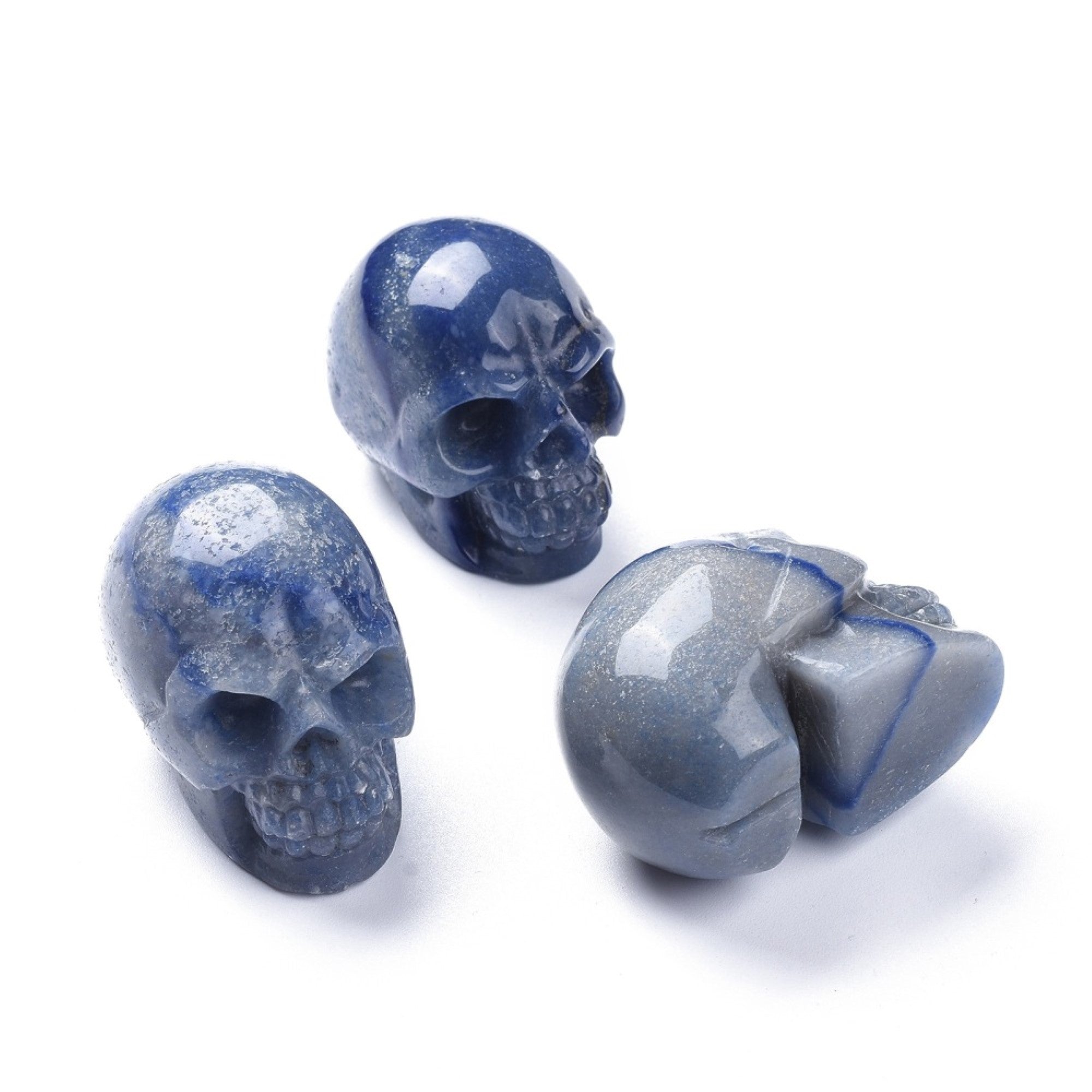 Blue Aventurine Skull Shaped, 1 Piece, #010