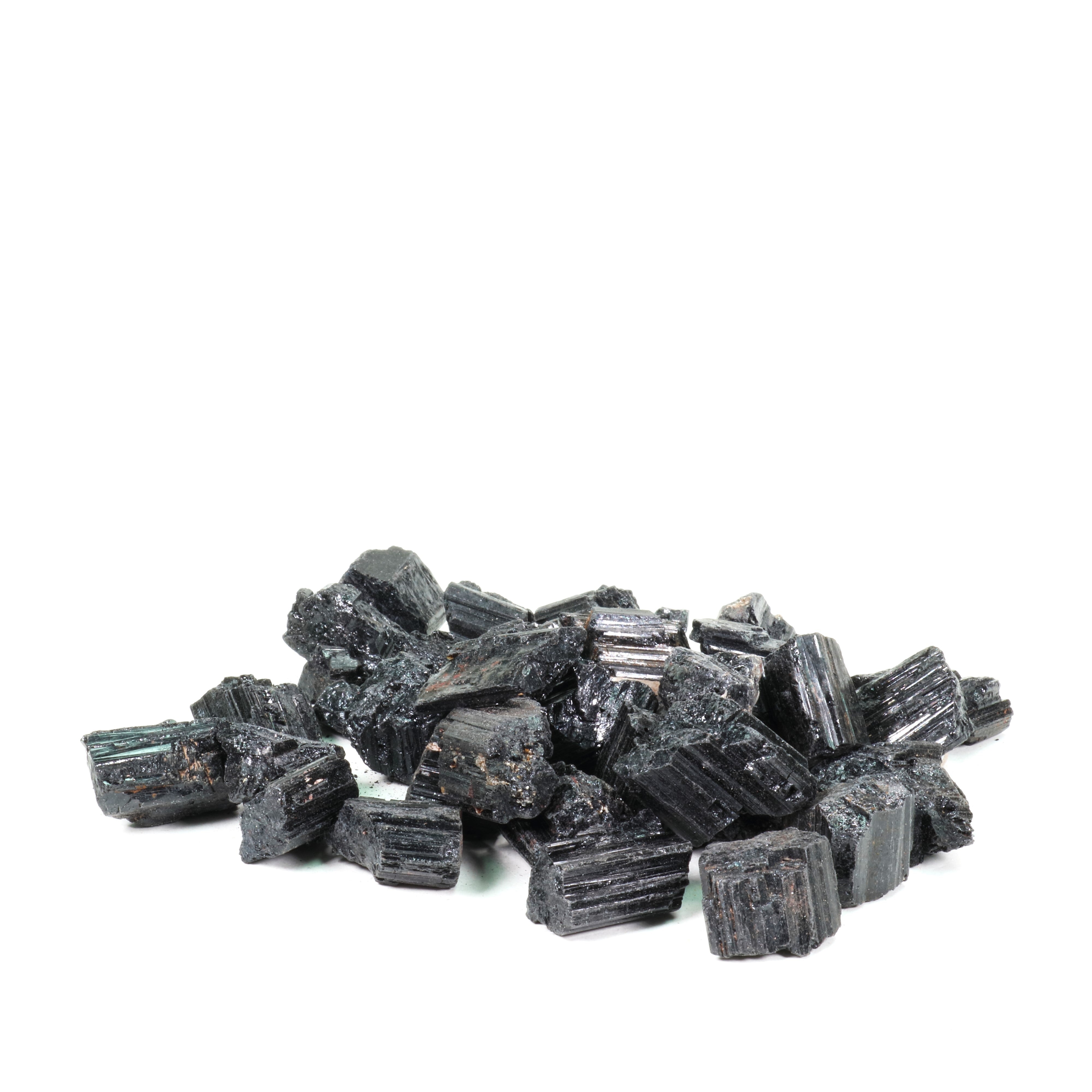 Black Tourmaline Rough Stone, 1-3 cm, 20 Pieces in a Pack, A Quality #105