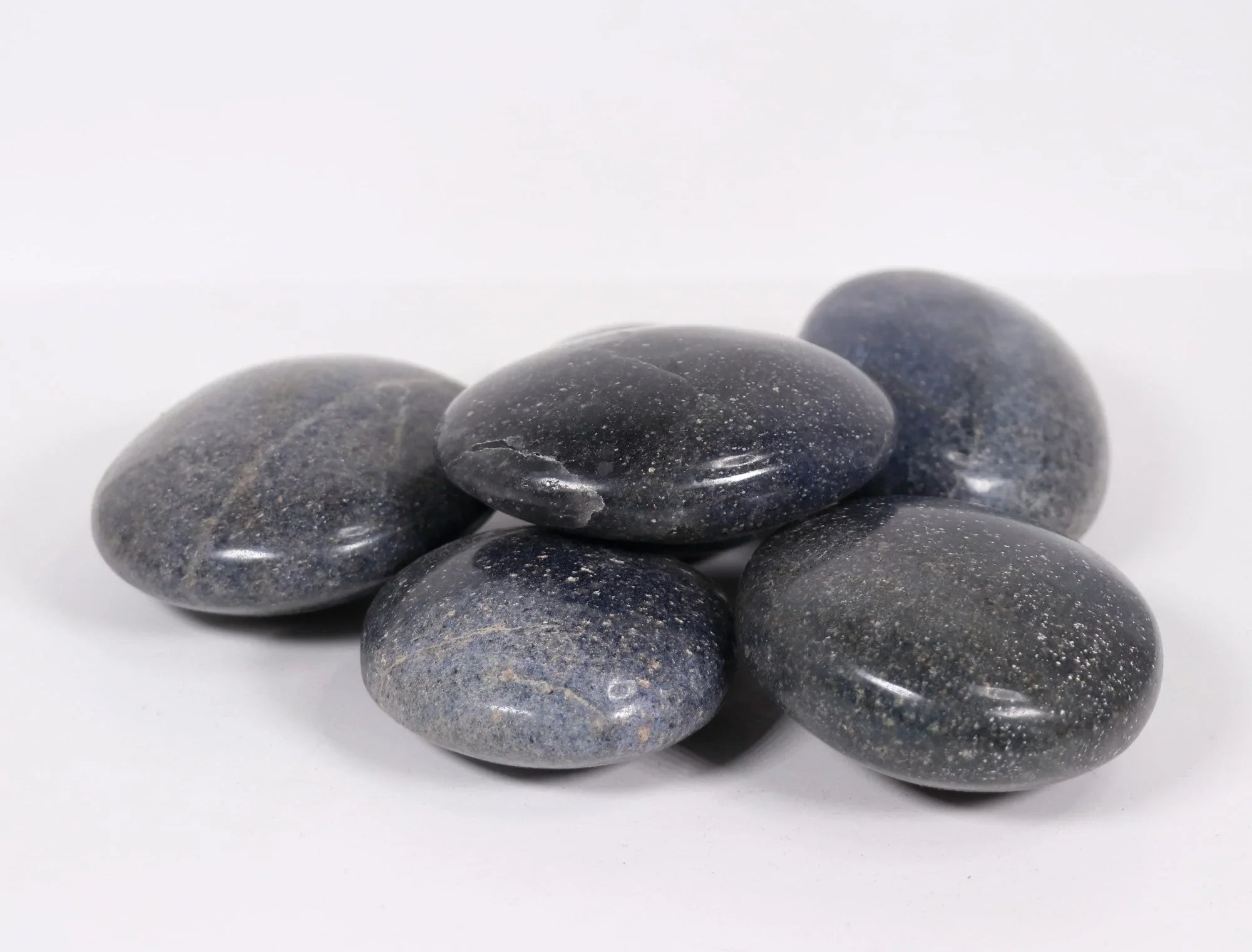 Lazulite Palm Stone, ~3" Inch, 100-200 gr, 1 Piece #028