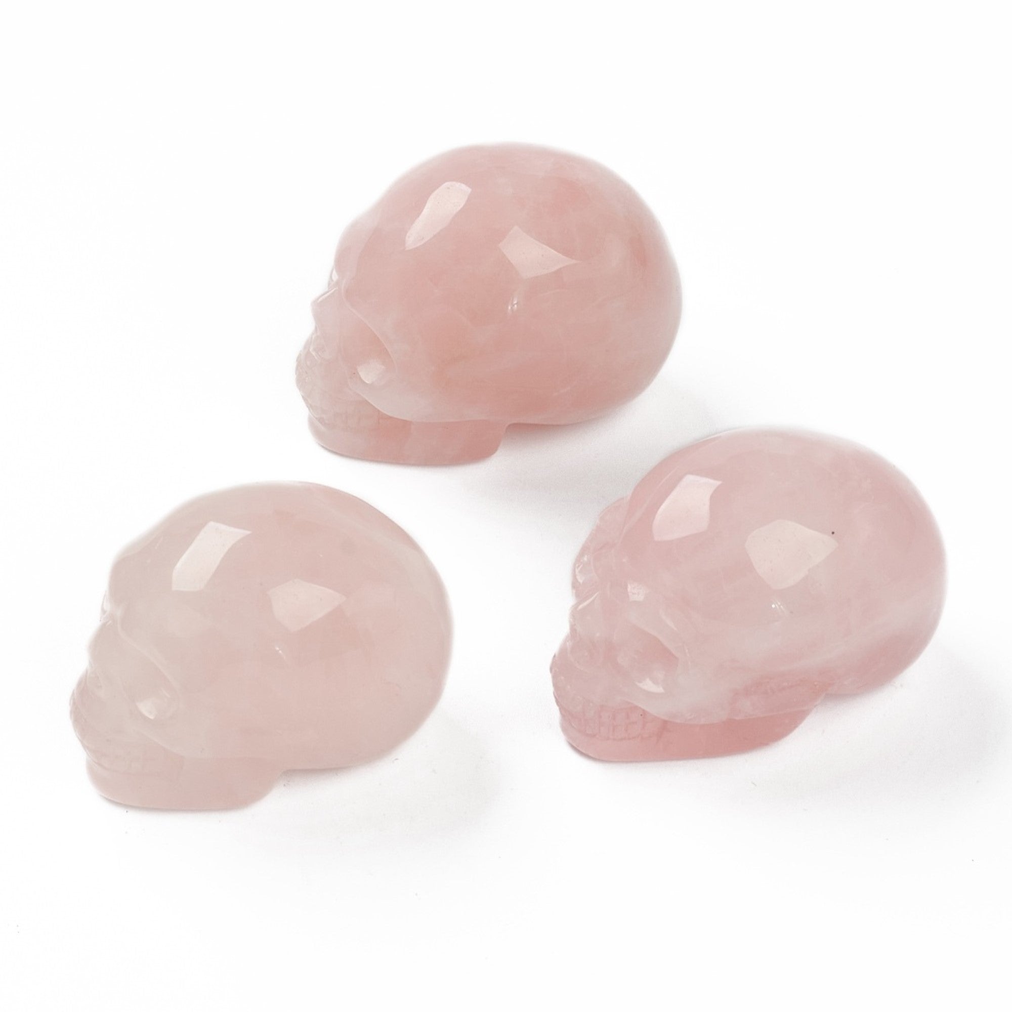 Rose Quartz Skull Shaped, 1 Piece, #007