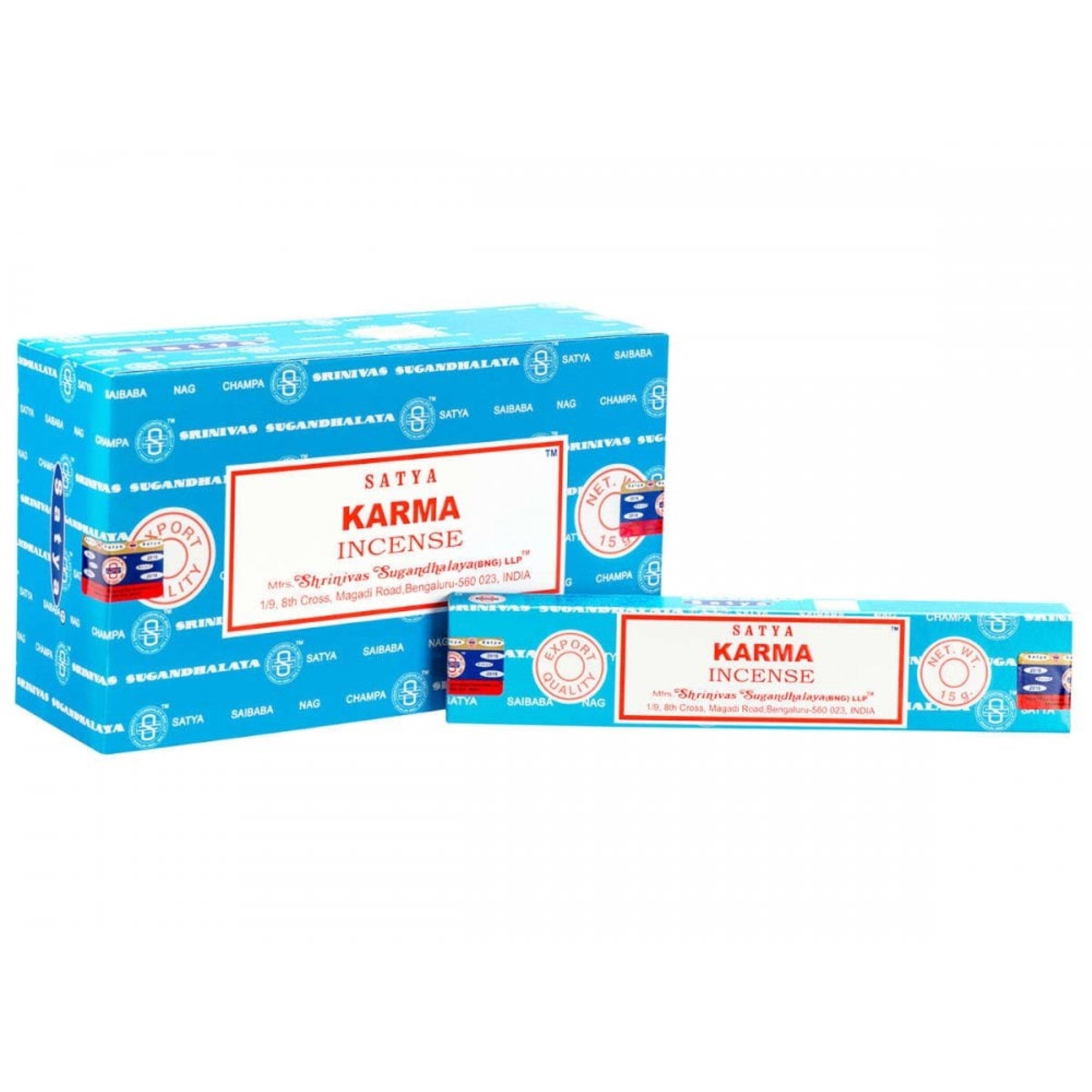 Satya Karma, Incense Sticks, 15 grams in one Pack, 12 Pack Box