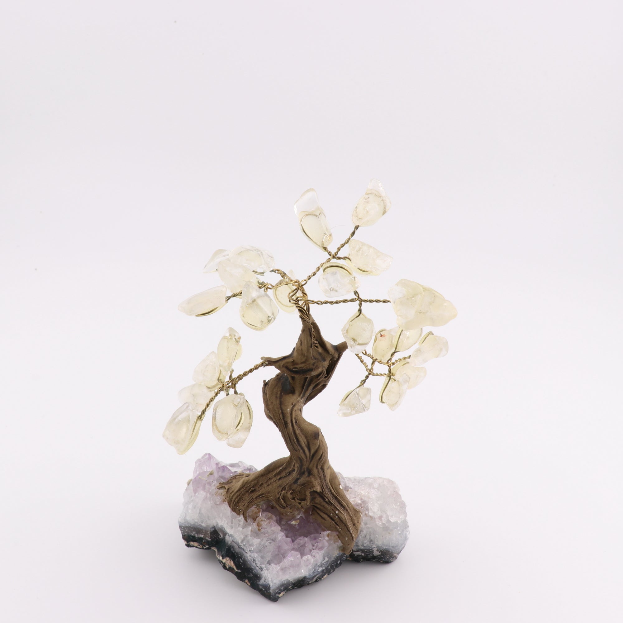 Clear Quartz Mini Bonsai  Tree, 4-5" Inch, 10 Pieces in a Pack